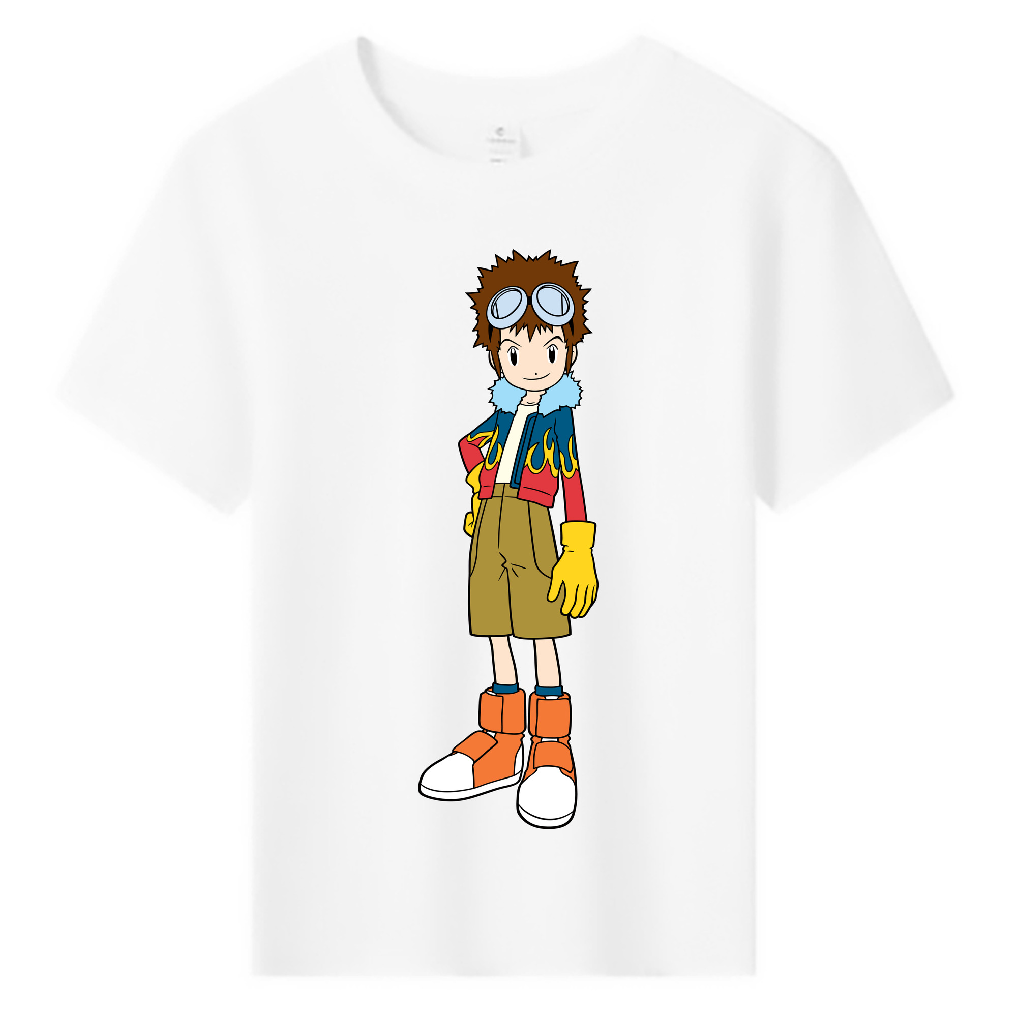 （画像用） Digimon デジタルモンスター/デジモン 綿100％キッズTシャツ（フロントプリント）