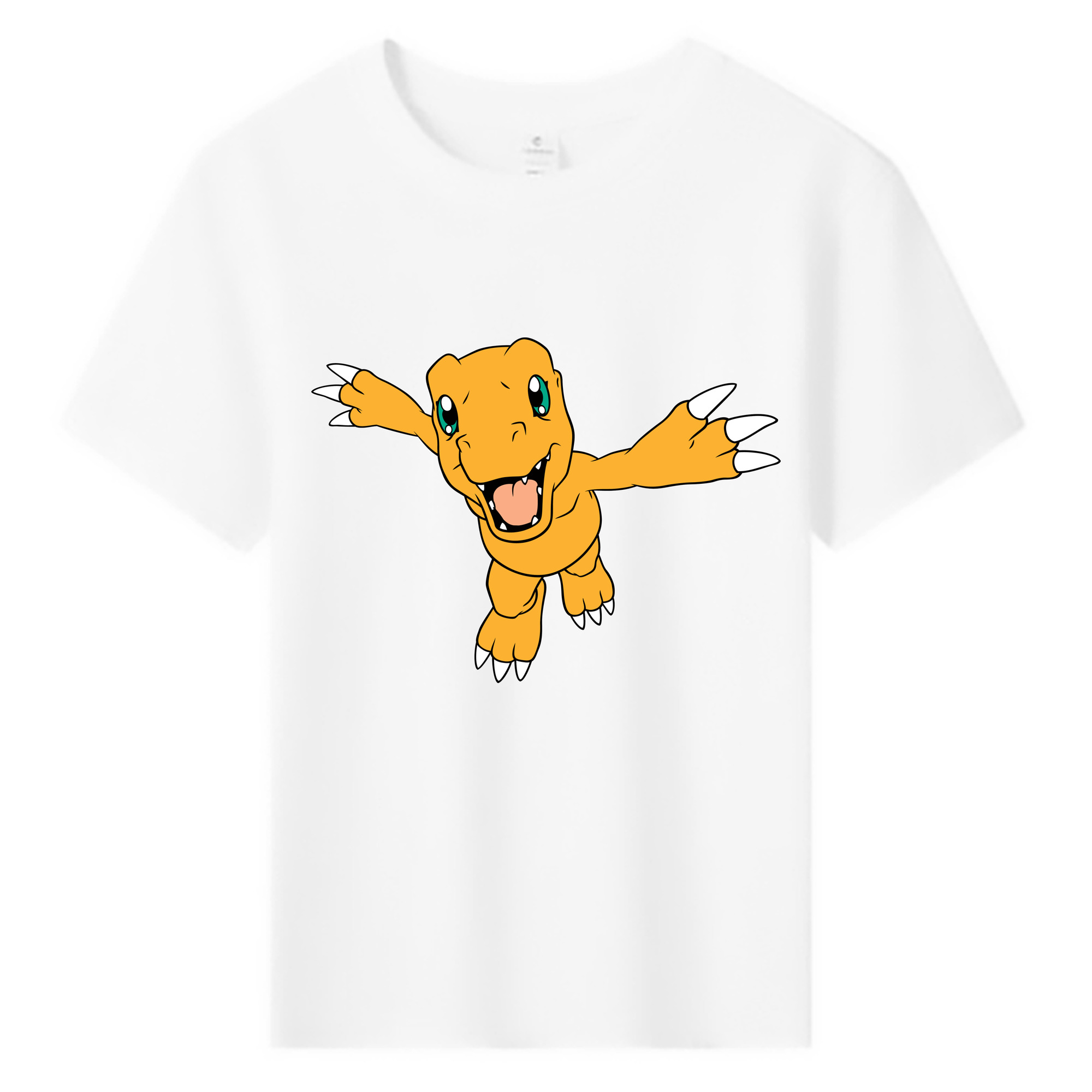 （画像用） Digimon デジタルモンスター/デジモン 綿100％キッズTシャツ（フロントプリント）