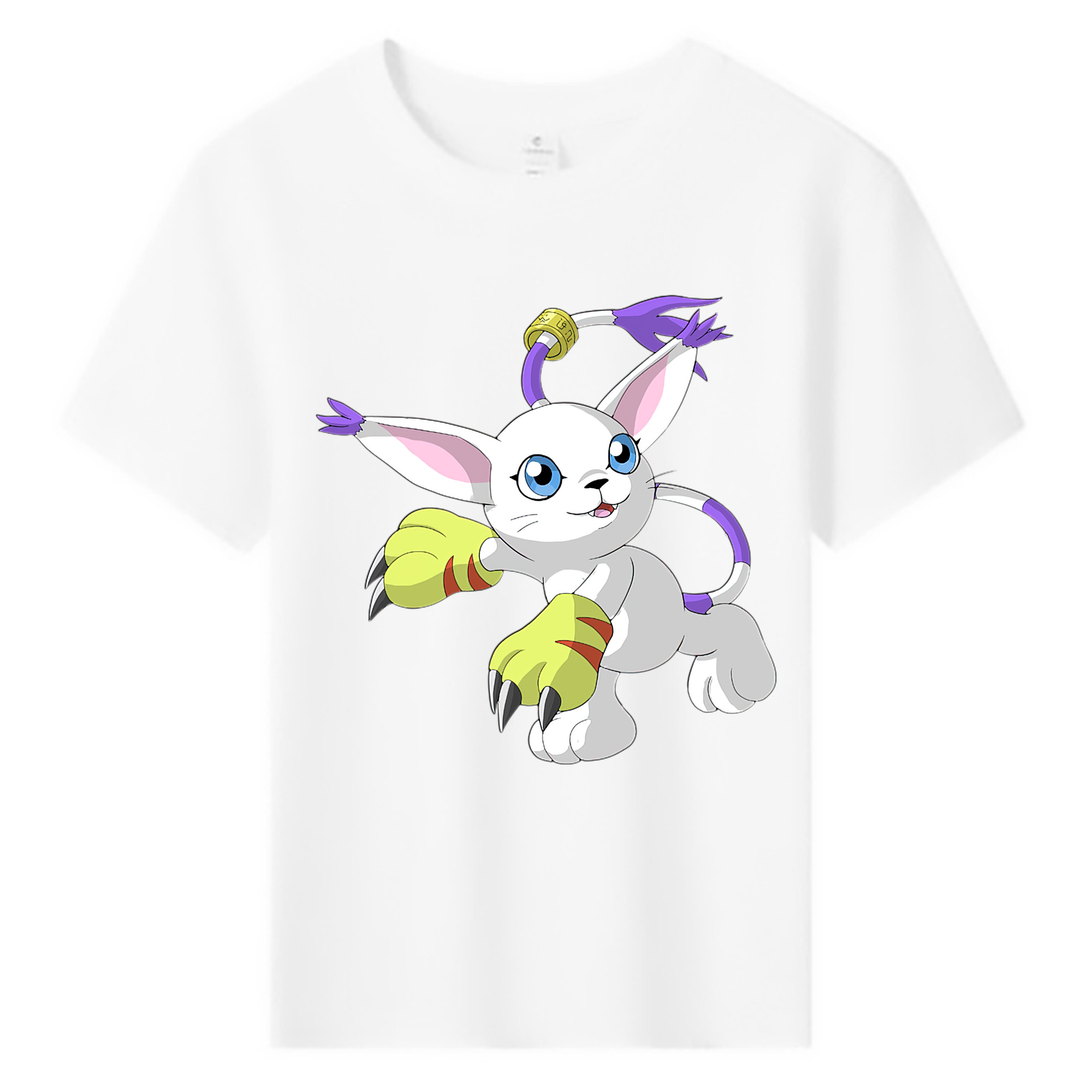 （画像用） Digimon デジタルモンスター/デジモン 綿100％キッズTシャツ（フロントプリント）