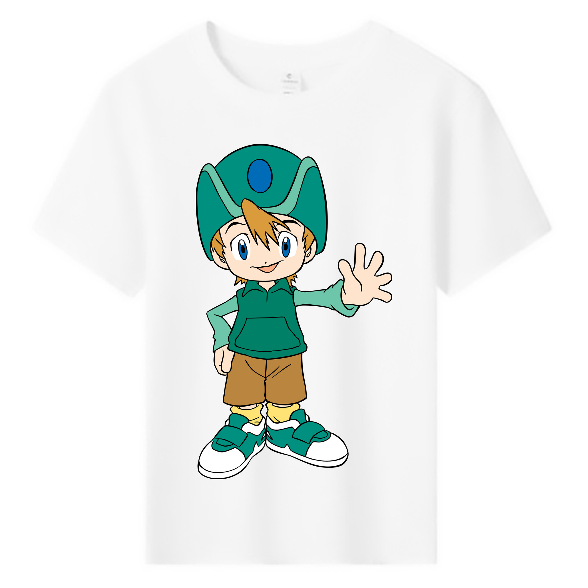 （画像用） Digimon デジタルモンスター/デジモン 綿100％キッズTシャツ（フロントプリント）
