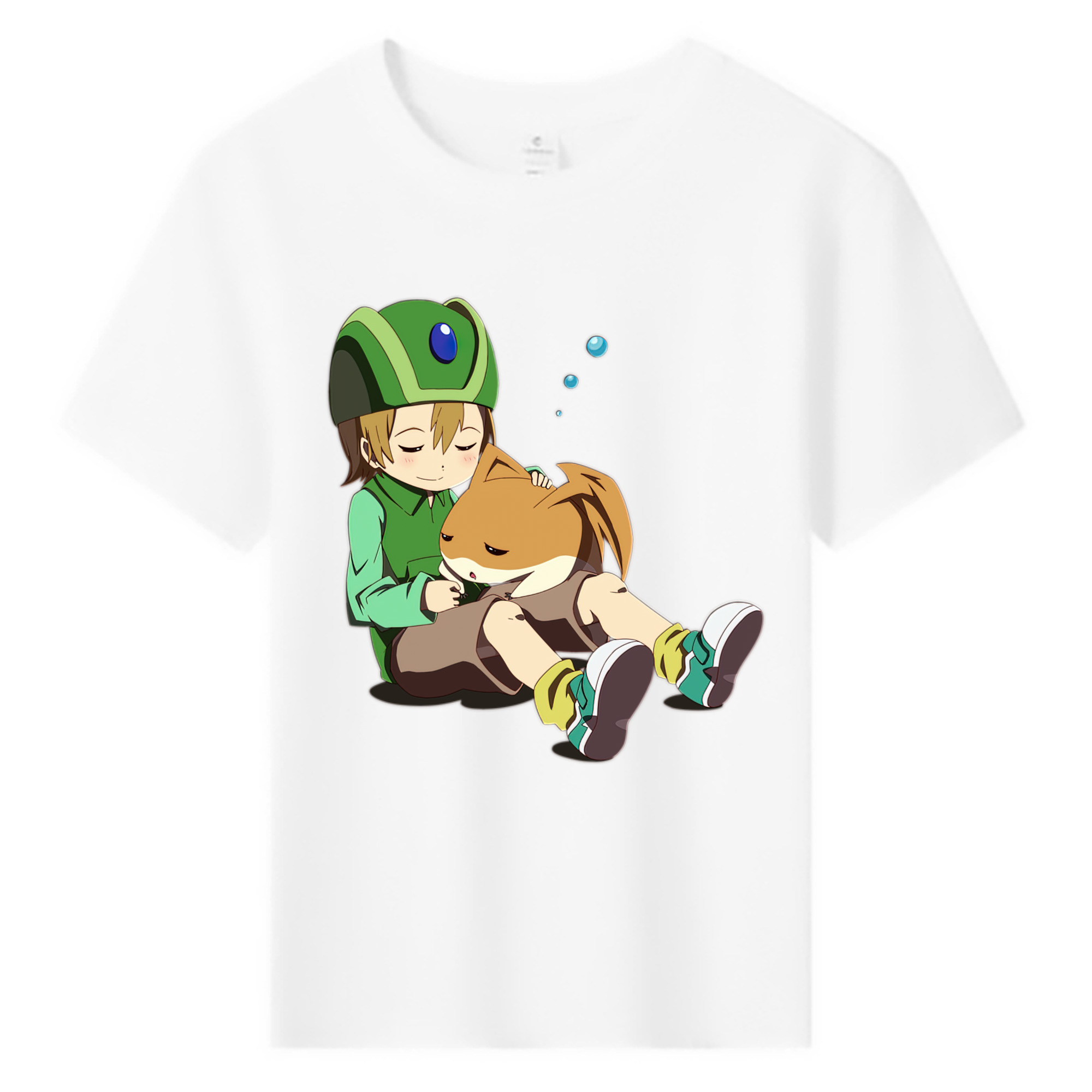 （画像用） Digimon デジタルモンスター/デジモン 綿100％キッズTシャツ（フロントプリント）