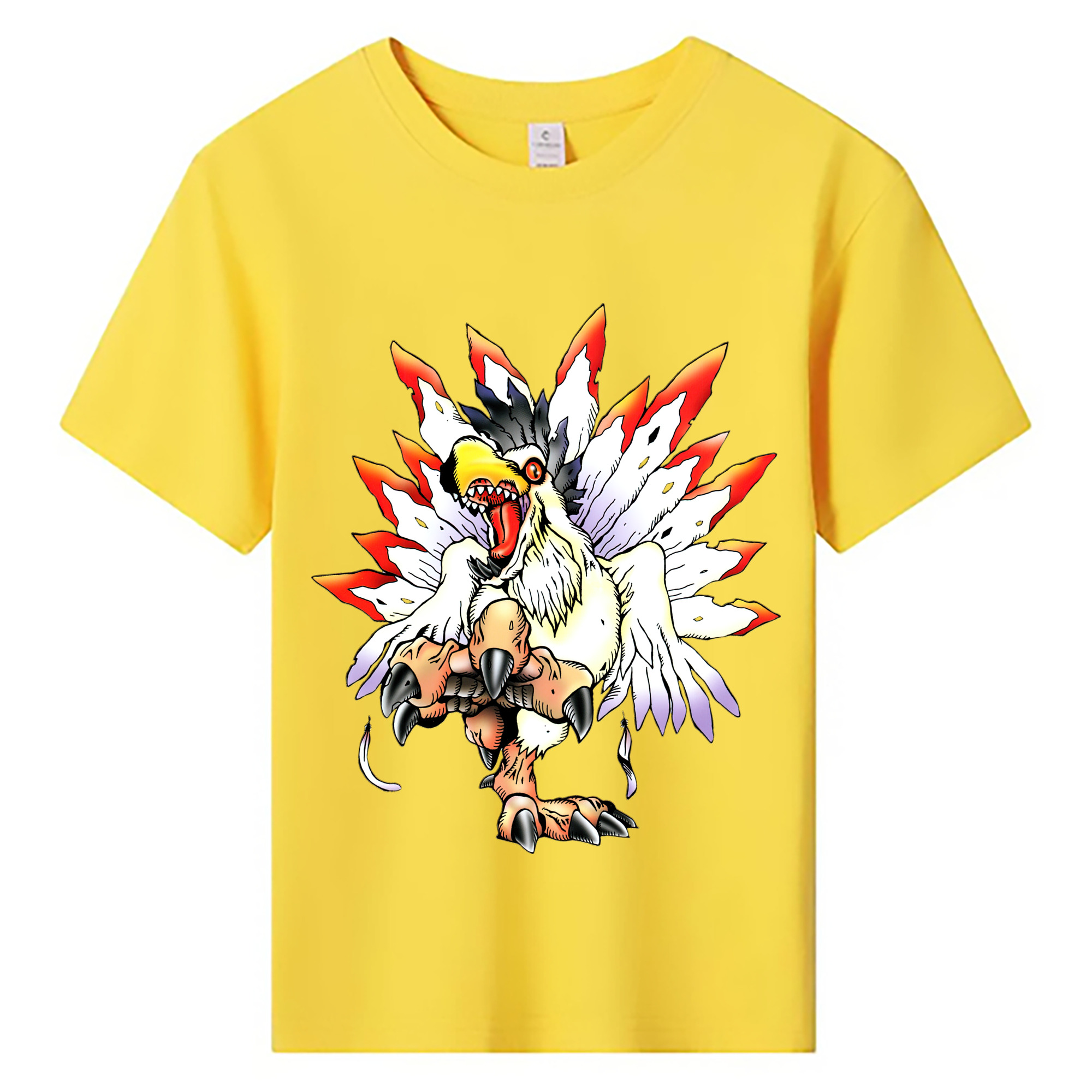 （画像用） Digimon デジタルモンスター/デジモン 綿100％キッズTシャツ（フロントプリント）