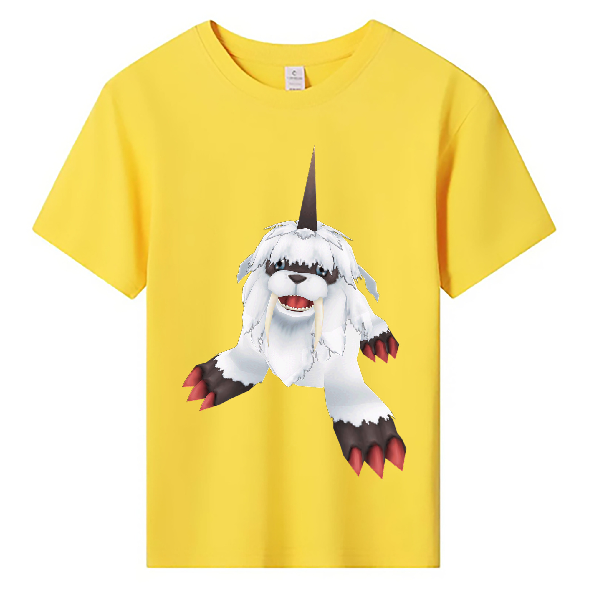（画像用） Digimon デジタルモンスター/デジモン 綿100％キッズTシャツ（フロントプリント）