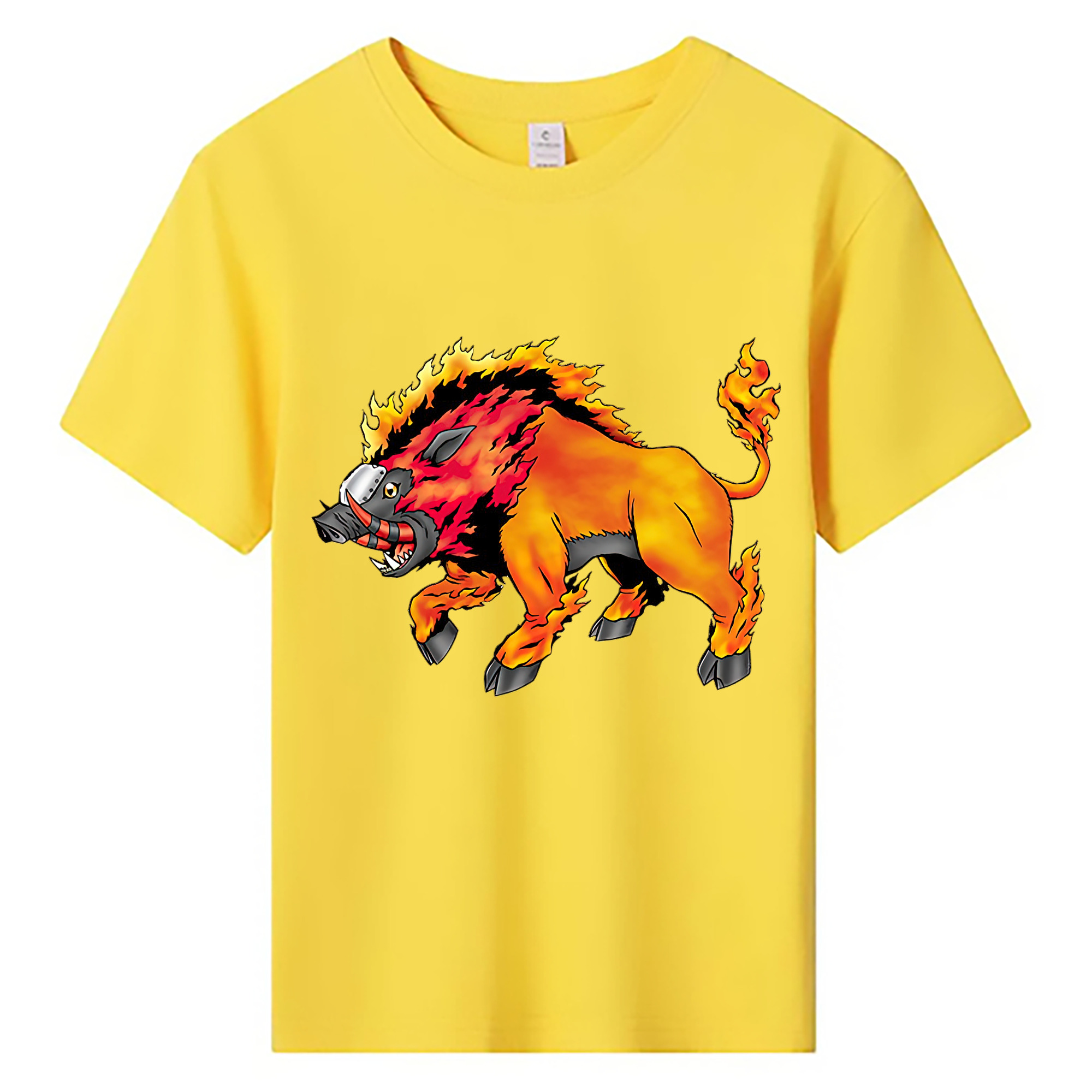 （画像用） Digimon デジタルモンスター/デジモン 綿100％キッズTシャツ（フロントプリント）