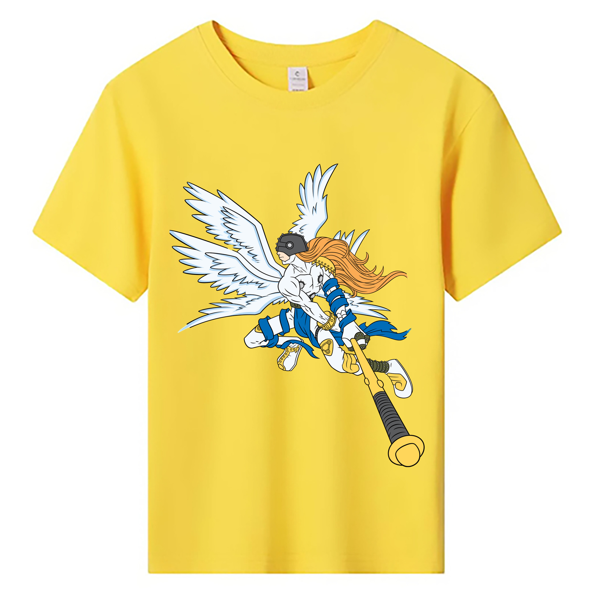 （画像用） Digimon デジタルモンスター/デジモン 綿100％キッズTシャツ（フロントプリント）