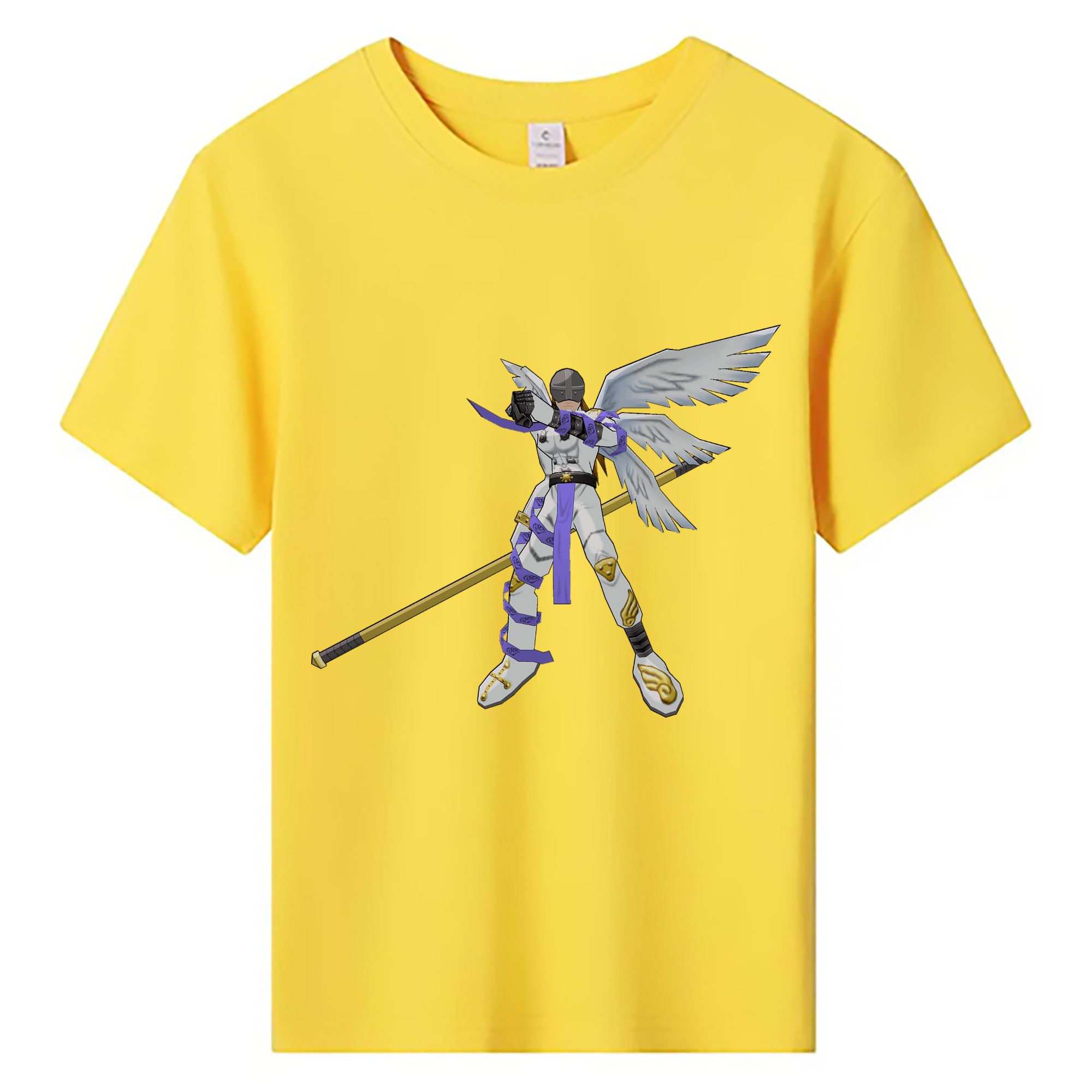 （画像用） Digimon デジタルモンスター/デジモン 綿100％キッズTシャツ（フロントプリント）