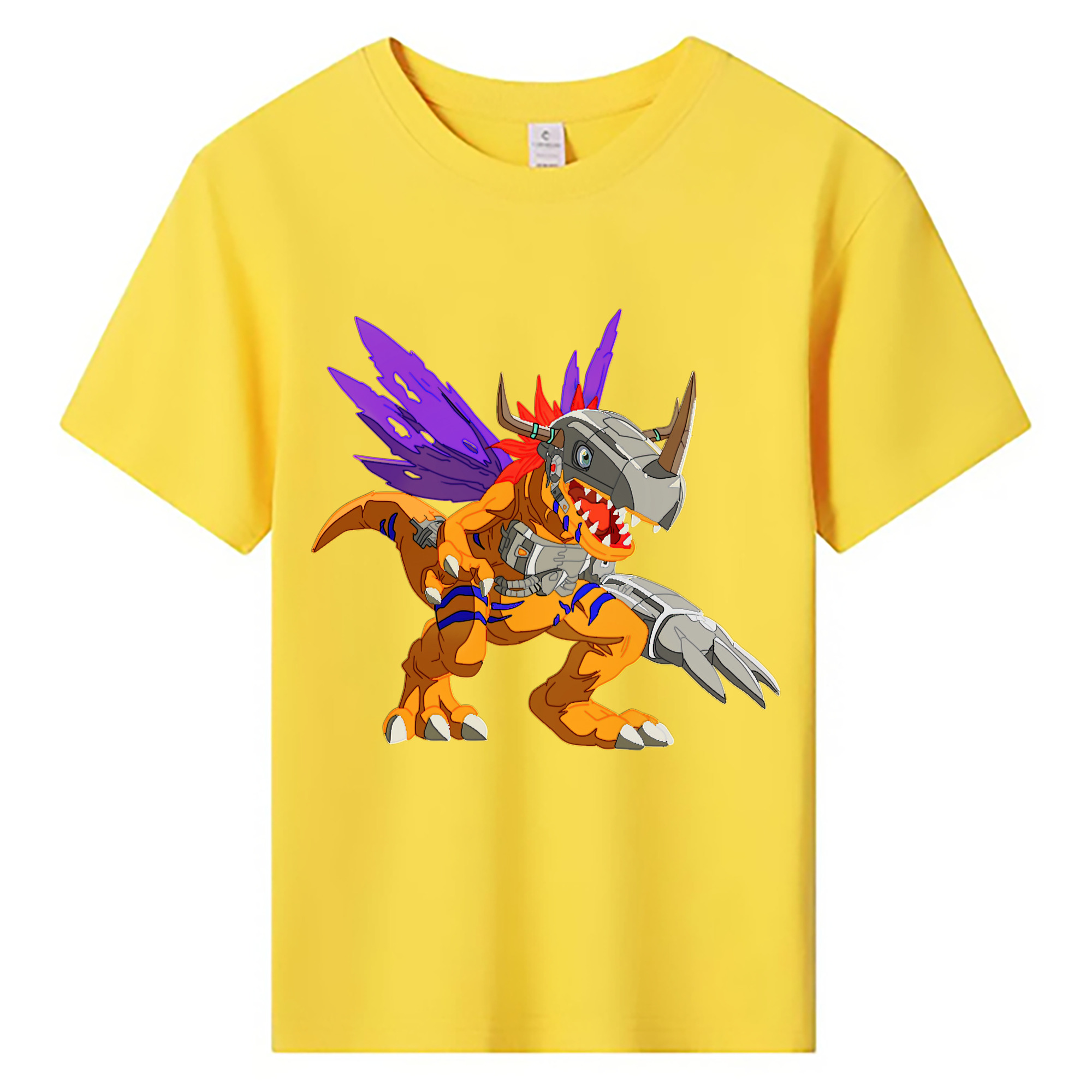 （画像用） Digimon デジタルモンスター/デジモン 綿100％キッズTシャツ（フロントプリント）