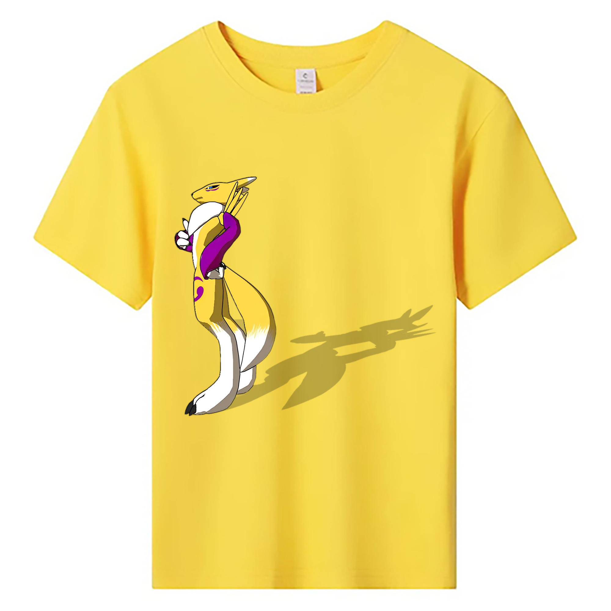 （画像用） Digimon デジタルモンスター/デジモン 綿100％キッズTシャツ（フロントプリント）