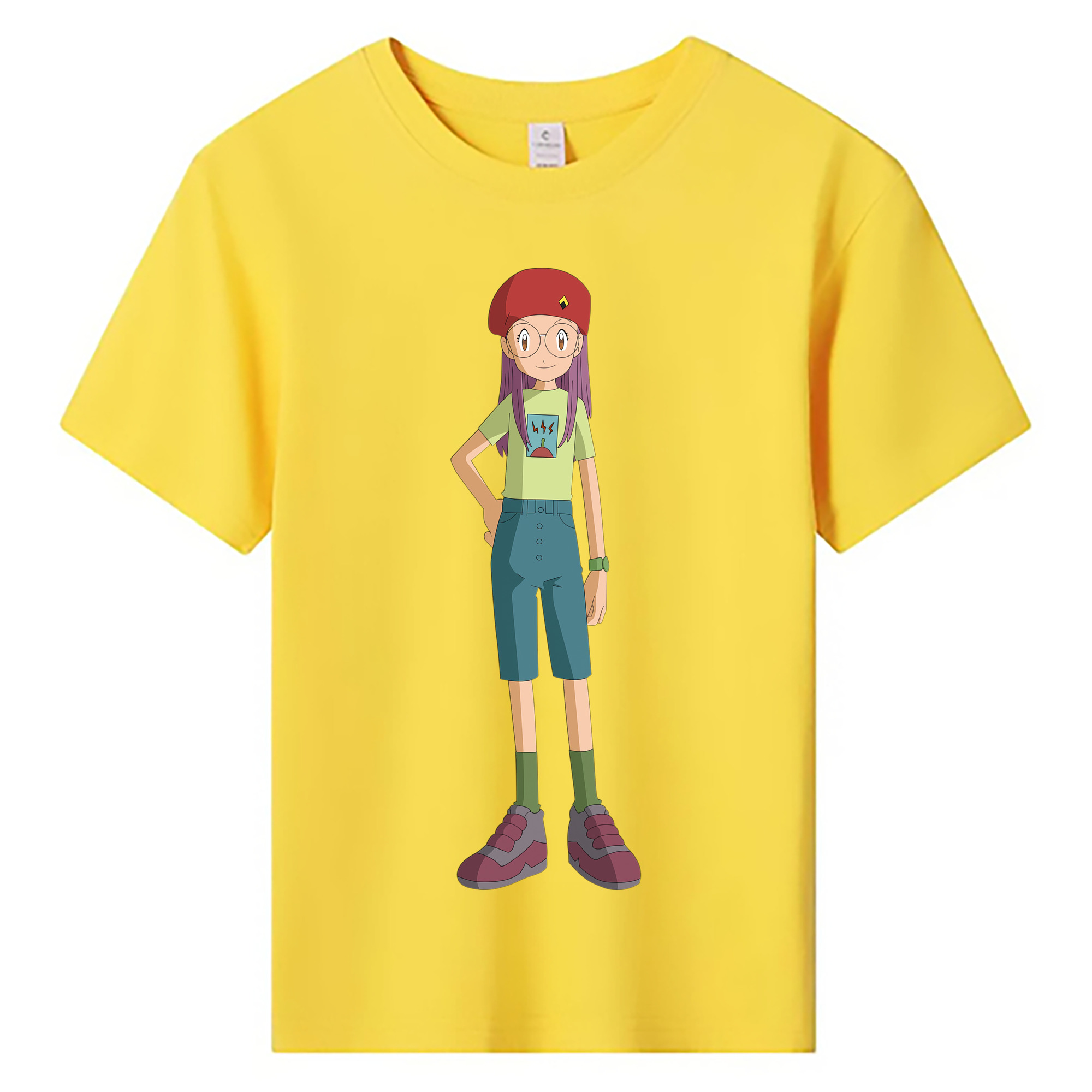 （画像用） Digimon デジタルモンスター/デジモン 綿100％キッズTシャツ（フロントプリント）