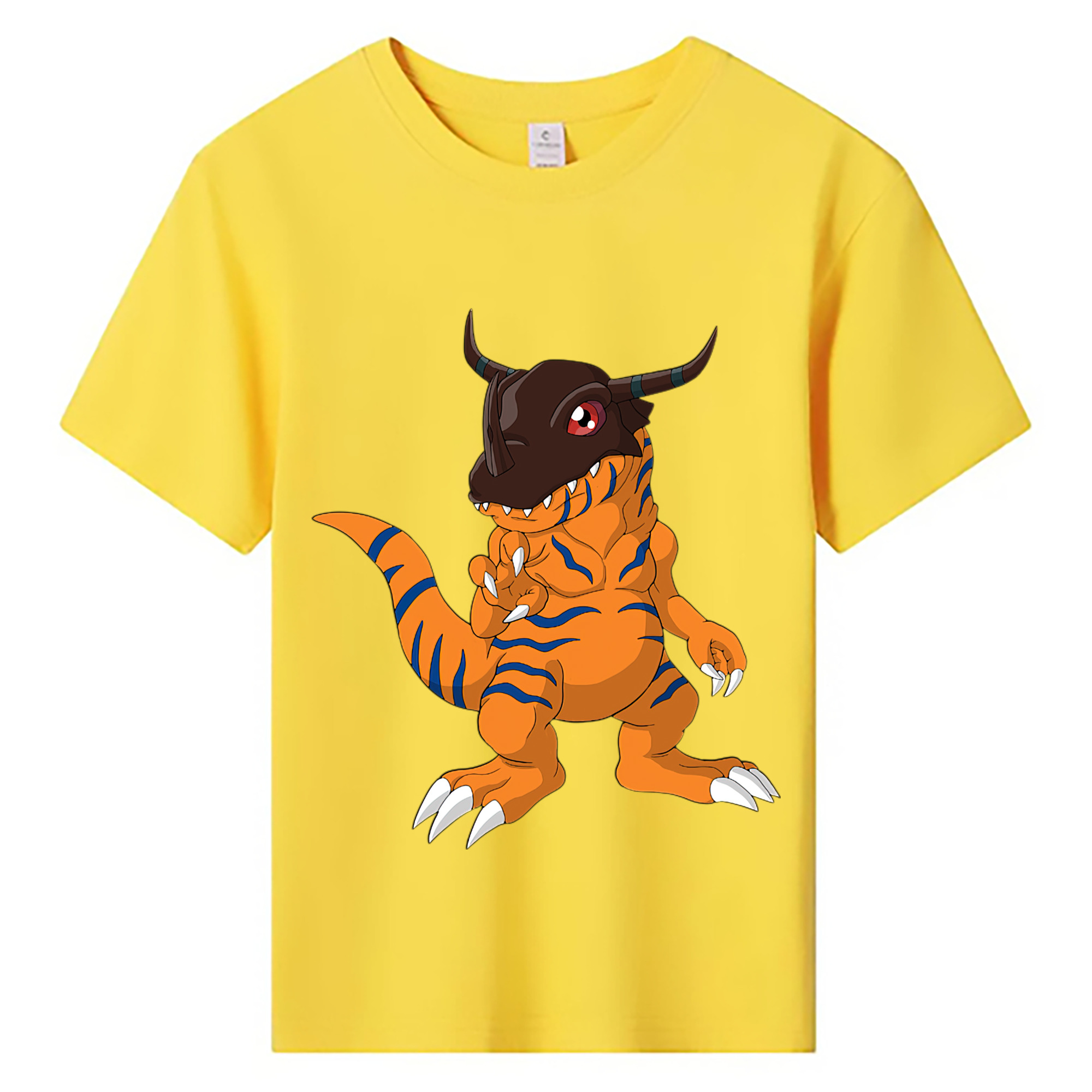 （画像用） Digimon デジタルモンスター/デジモン 綿100％キッズTシャツ（フロントプリント）