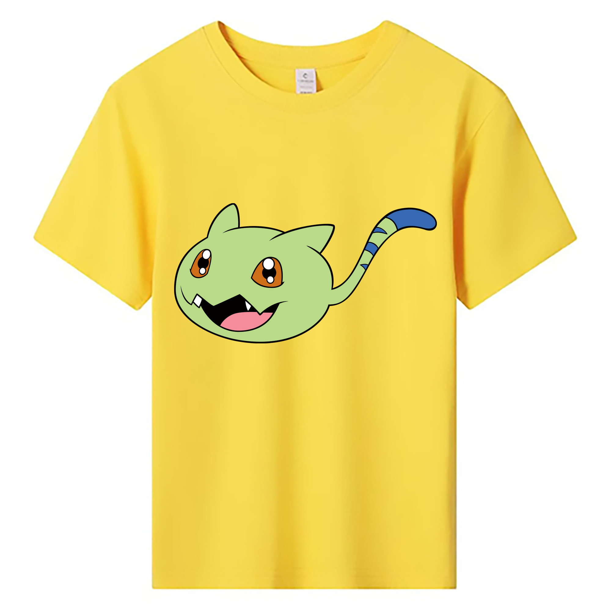 （画像用） Digimon デジタルモンスター/デジモン 綿100％キッズTシャツ（フロントプリント）