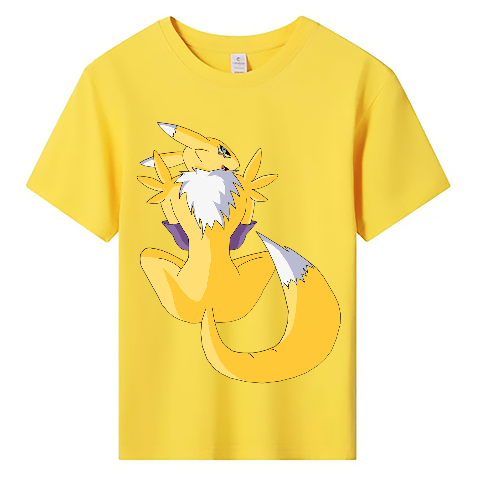（画像用） Digimon デジタルモンスター/デジモン 綿100％キッズTシャツ（フロントプリント）