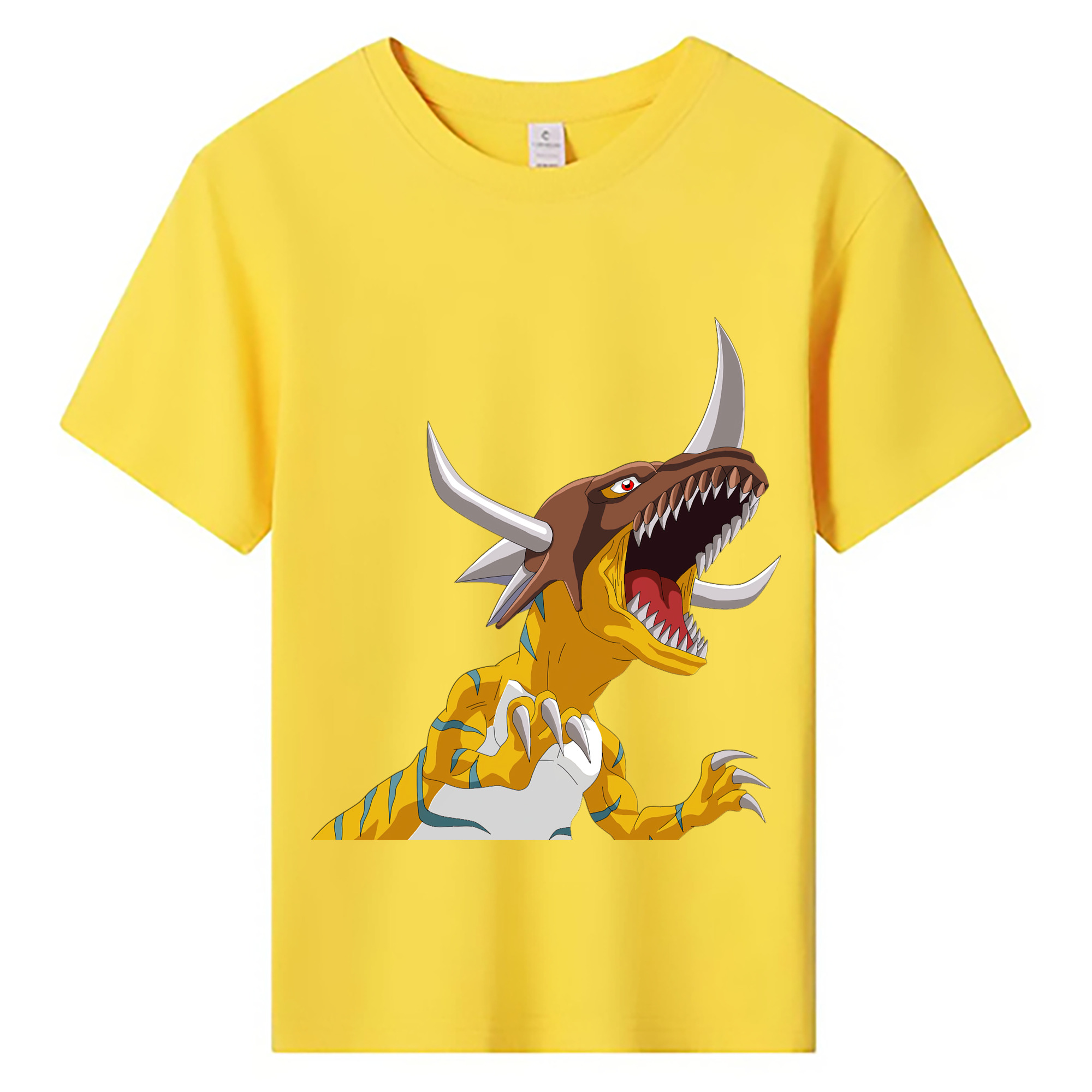 （画像用） Digimon デジタルモンスター/デジモン 綿100％キッズTシャツ（フロントプリント）