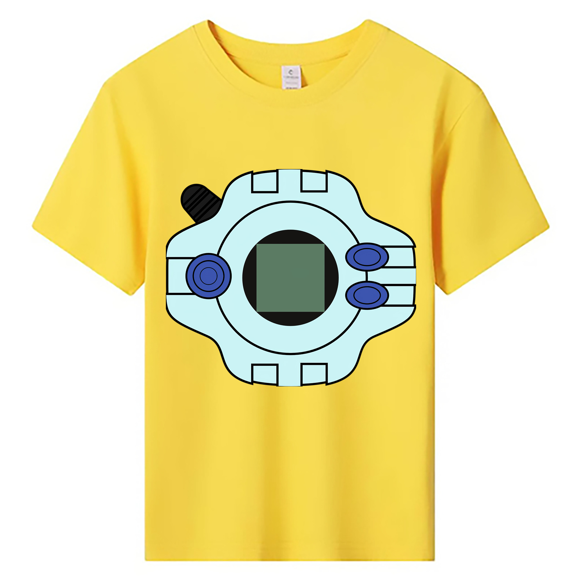 （画像用） Digimon デジタルモンスター/デジモン 綿100％キッズTシャツ（フロントプリント）