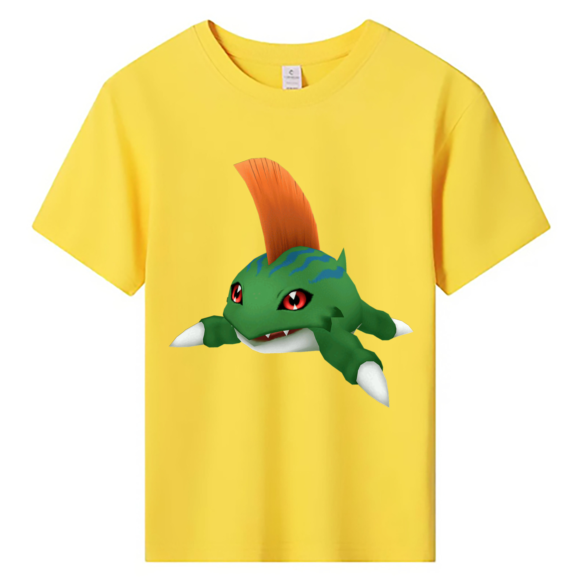 （画像用） Digimon デジタルモンスター/デジモン 綿100％キッズTシャツ（フロントプリント）