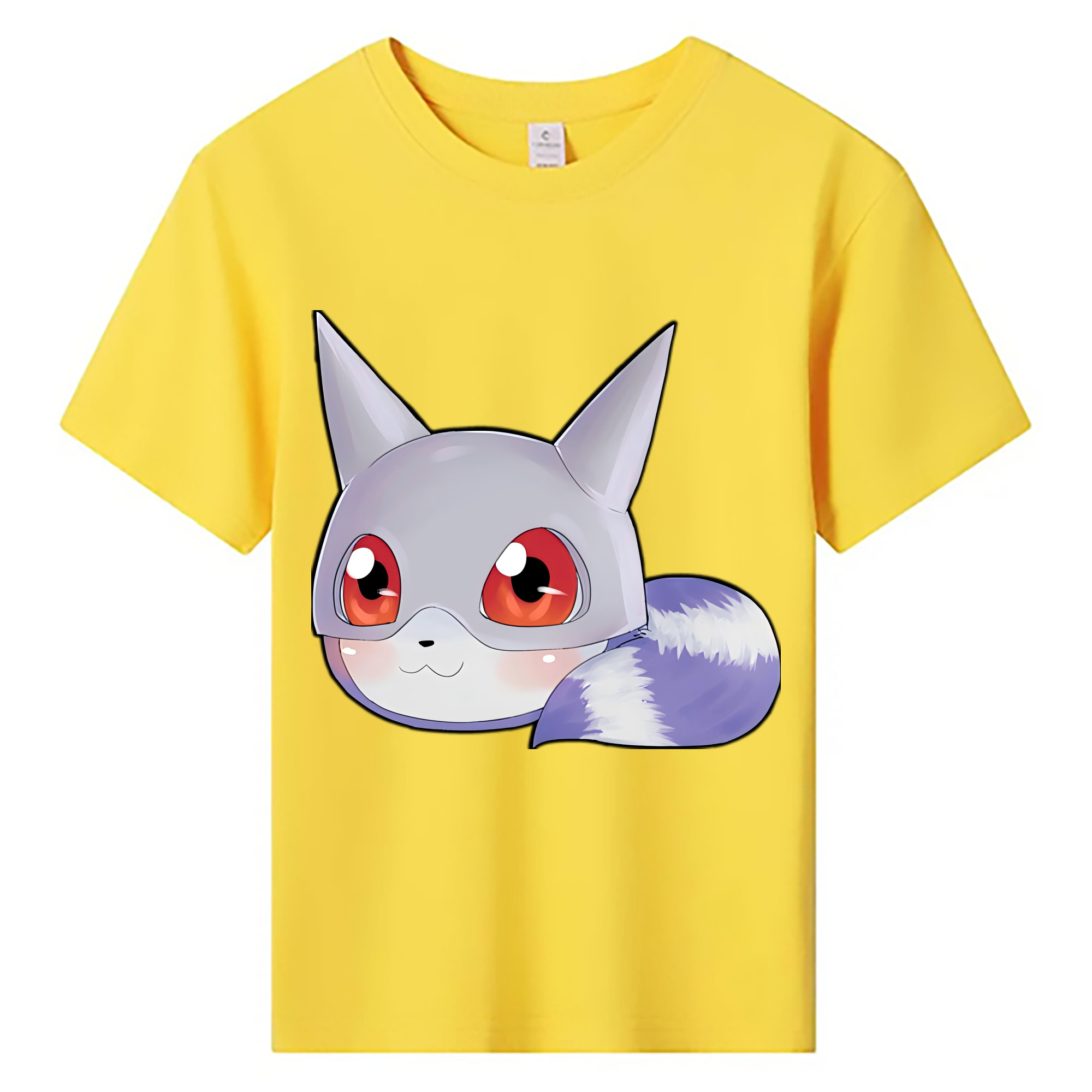 （画像用） Digimon デジタルモンスター/デジモン 綿100％キッズTシャツ（フロントプリント）