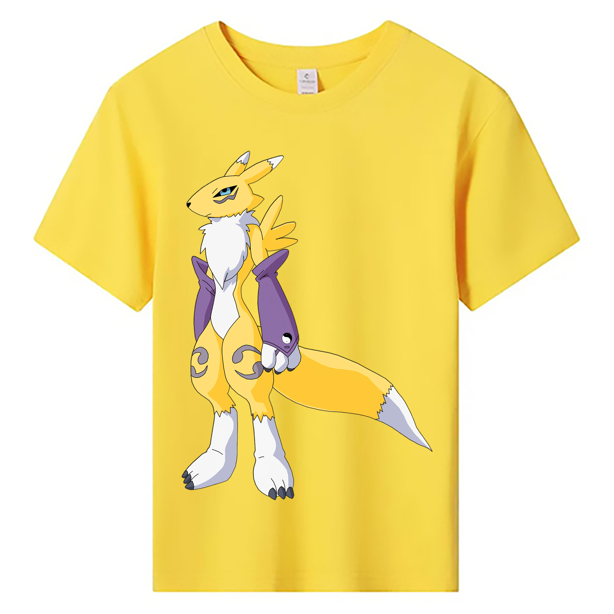 （画像用） Digimon デジタルモンスター/デジモン 綿100％キッズTシャツ（フロントプリント）