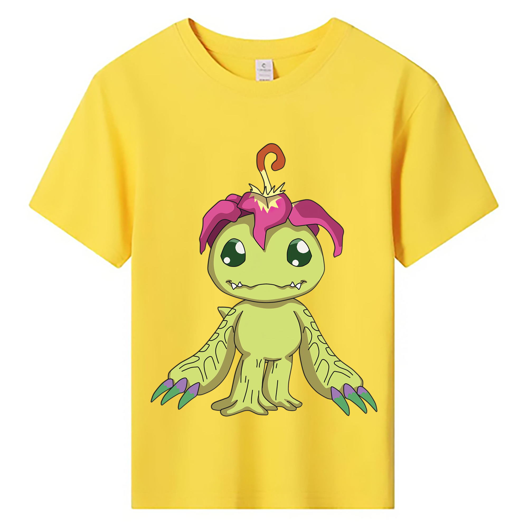 （画像用） Digimon デジタルモンスター/デジモン 綿100％キッズTシャツ（フロントプリント）