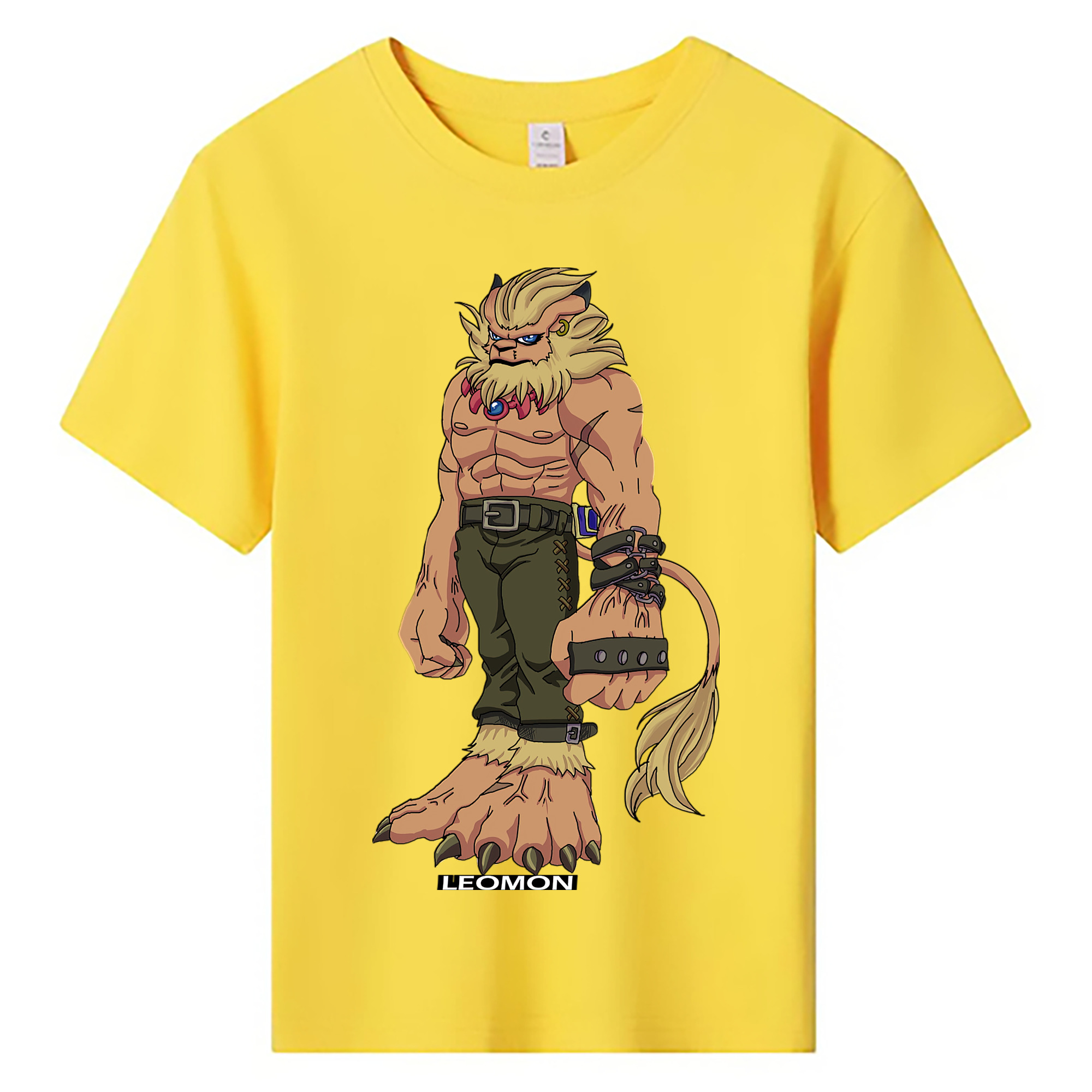 （画像用） Digimon デジタルモンスター/デジモン 綿100％キッズTシャツ（フロントプリント）