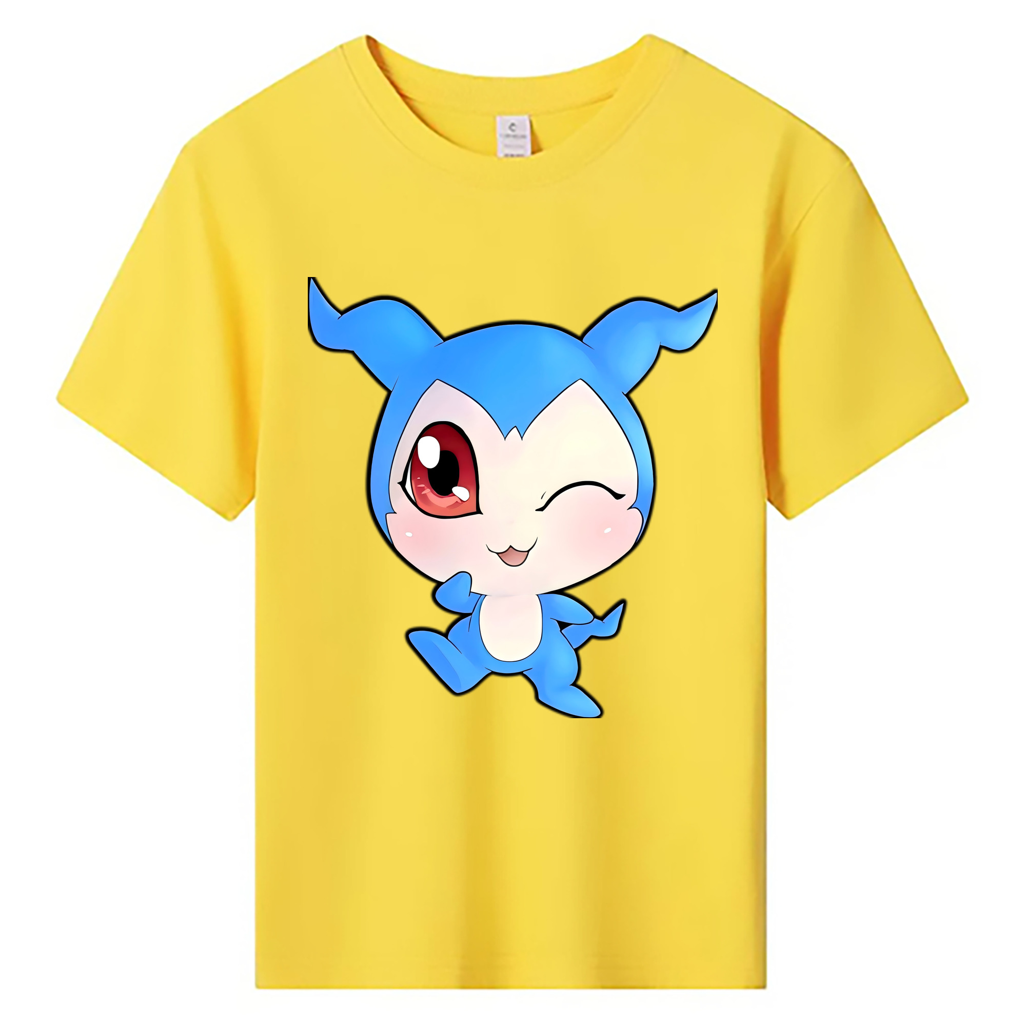 （画像用） Digimon デジタルモンスター/デジモン 綿100％キッズTシャツ（フロントプリント）