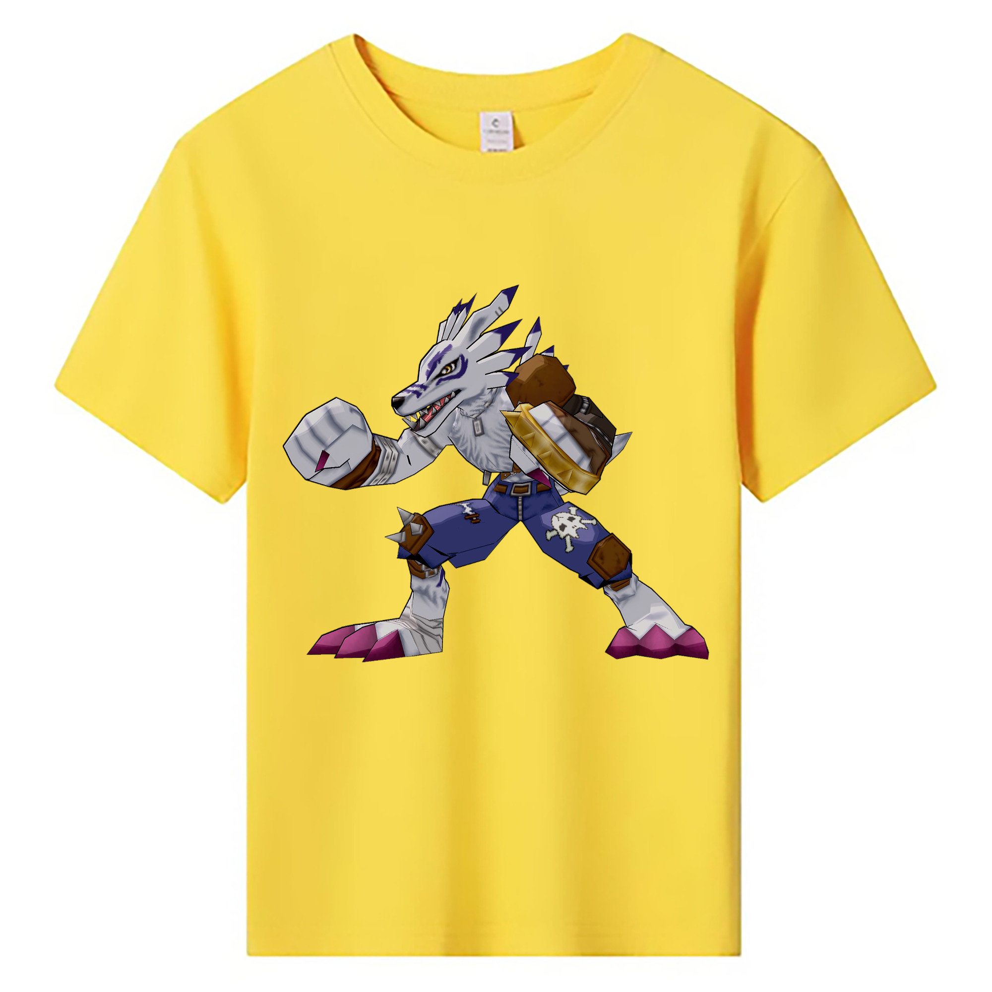 （画像用） Digimon デジタルモンスター/デジモン 綿100％キッズTシャツ（フロントプリント）