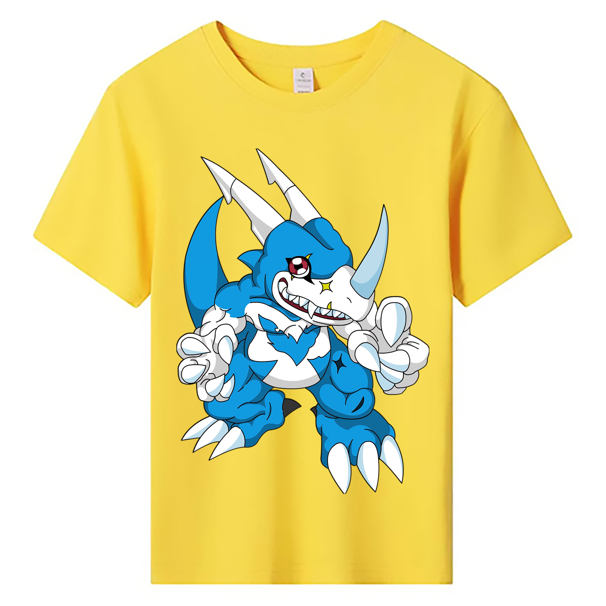 （画像用） Digimon デジタルモンスター/デジモン 綿100％キッズTシャツ（フロントプリント）