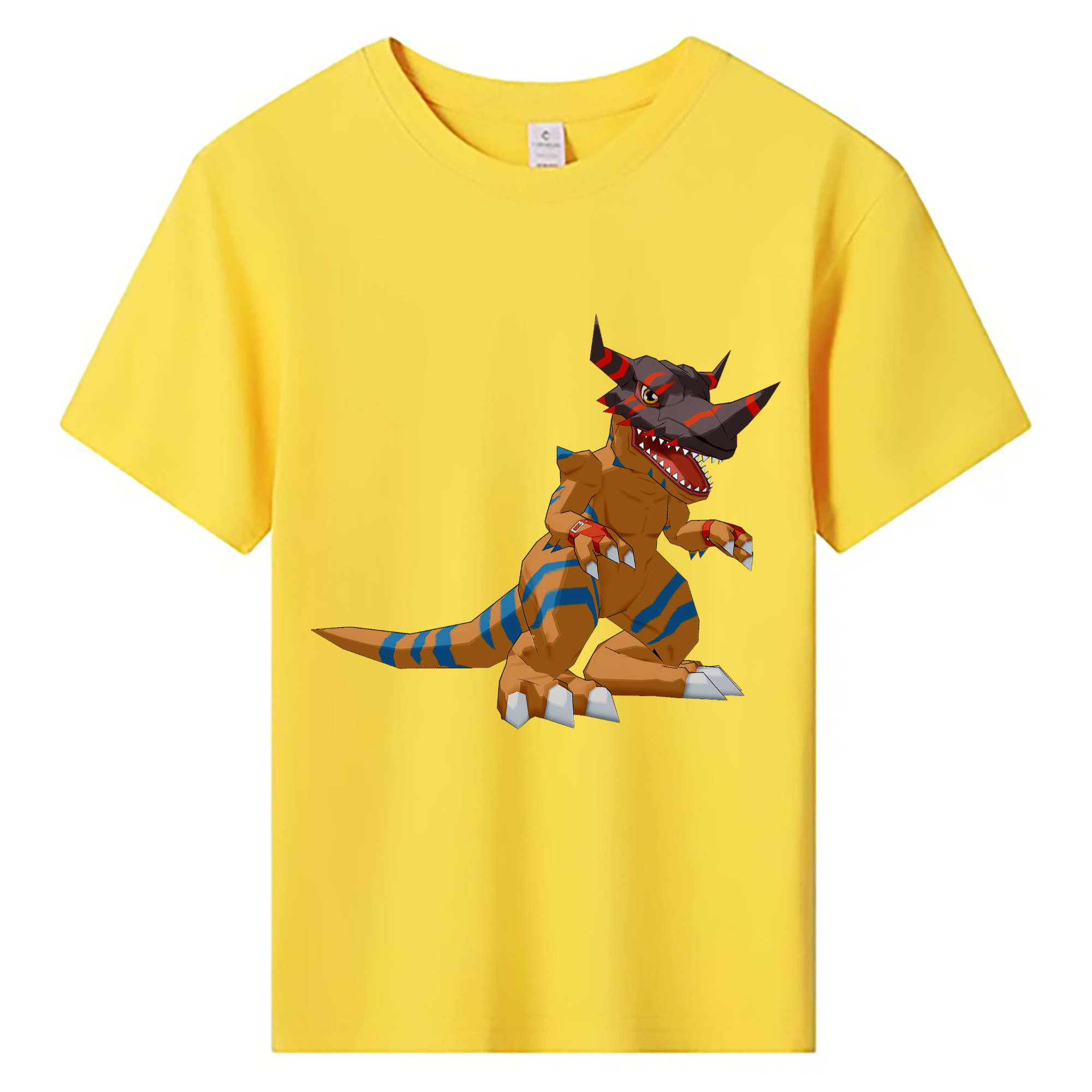 （画像用） Digimon デジタルモンスター/デジモン 綿100％キッズTシャツ（フロントプリント）