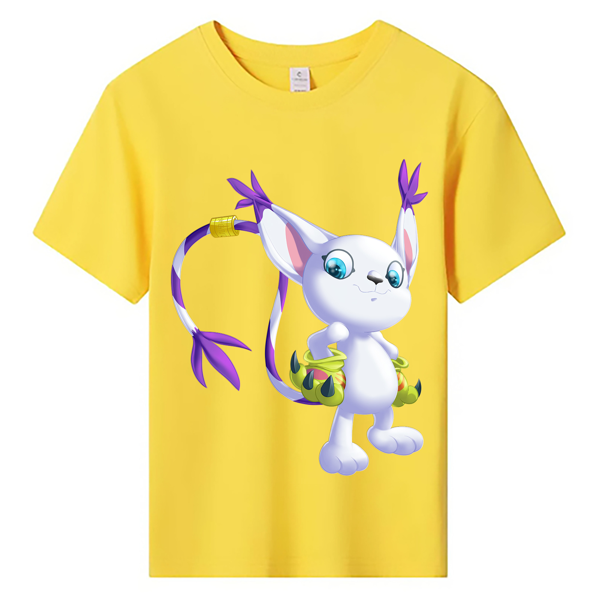 （画像用） Digimon デジタルモンスター/デジモン 綿100％キッズTシャツ（フロントプリント）