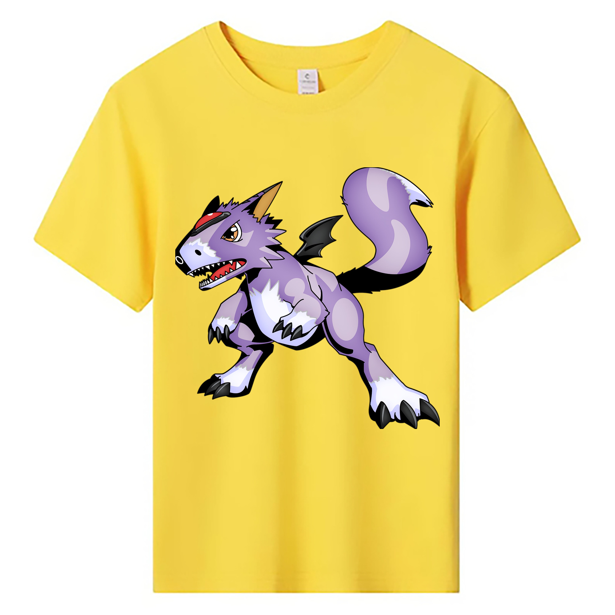 （画像用） Digimon デジタルモンスター/デジモン 綿100％キッズTシャツ（フロントプリント）