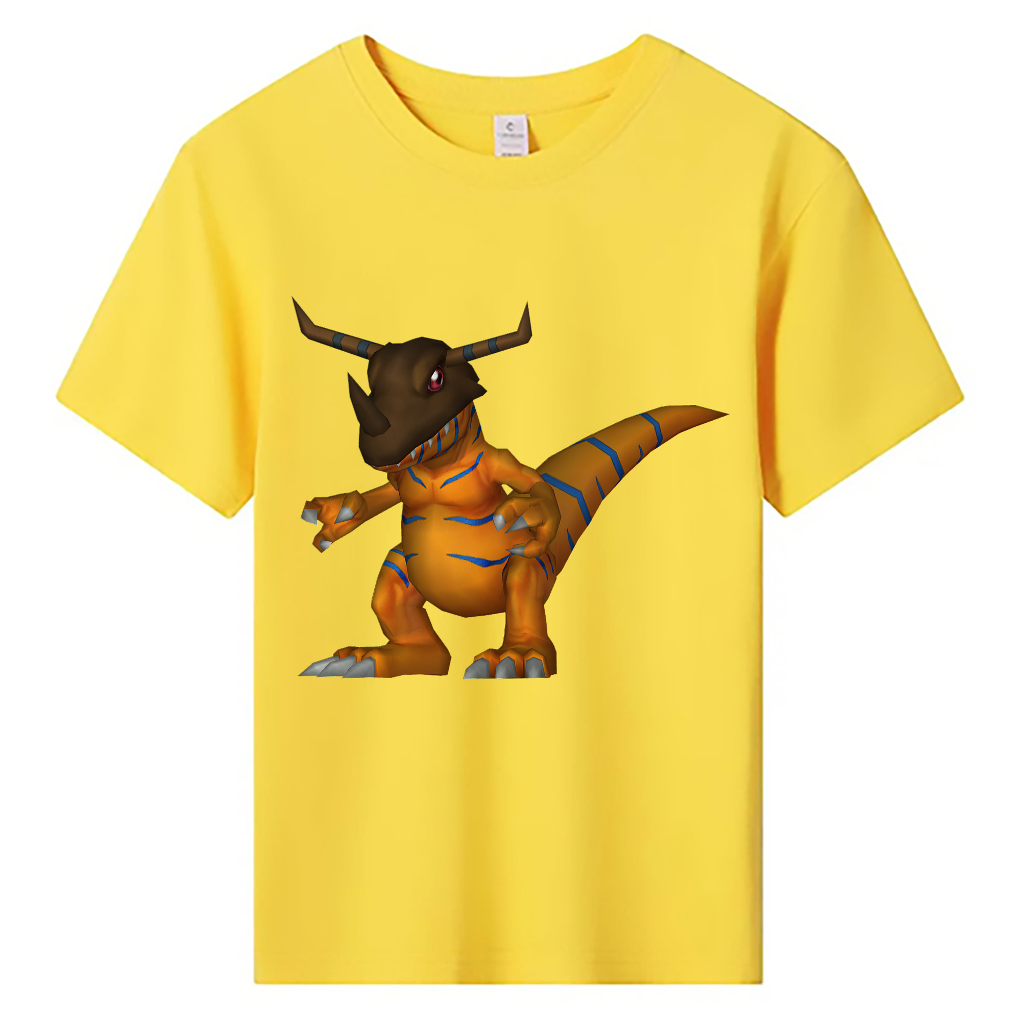 （画像用） Digimon デジタルモンスター/デジモン 綿100％キッズTシャツ（フロントプリント）