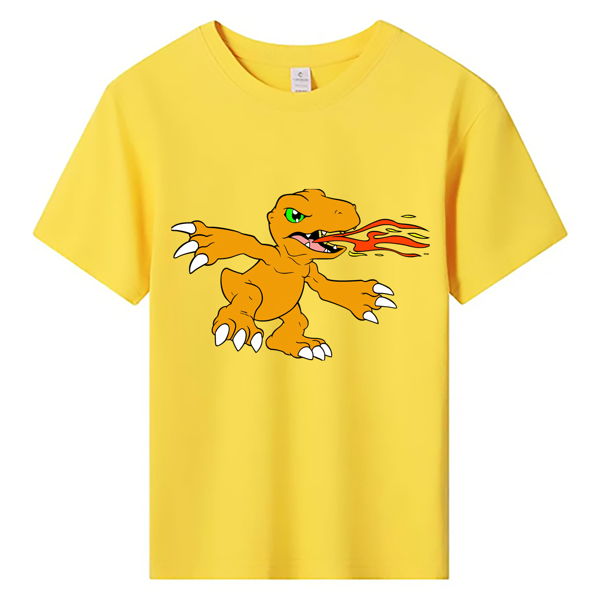 （画像用） Digimon デジタルモンスター/デジモン 綿100％キッズTシャツ（フロントプリント）