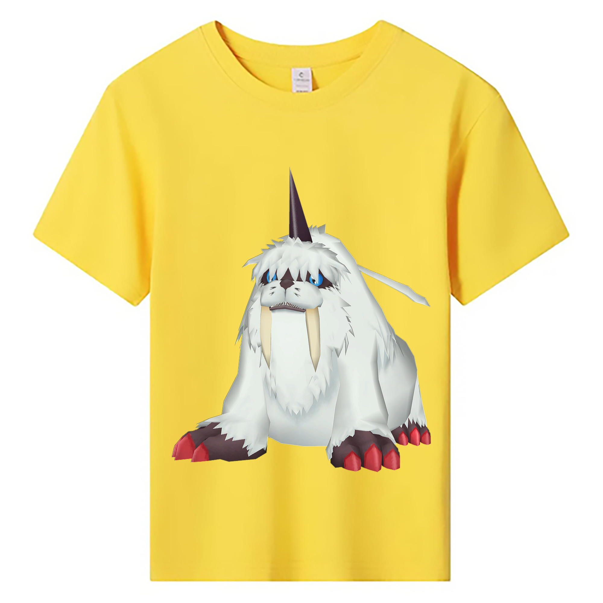 （画像用） Digimon デジタルモンスター/デジモン 綿100％キッズTシャツ（フロントプリント）