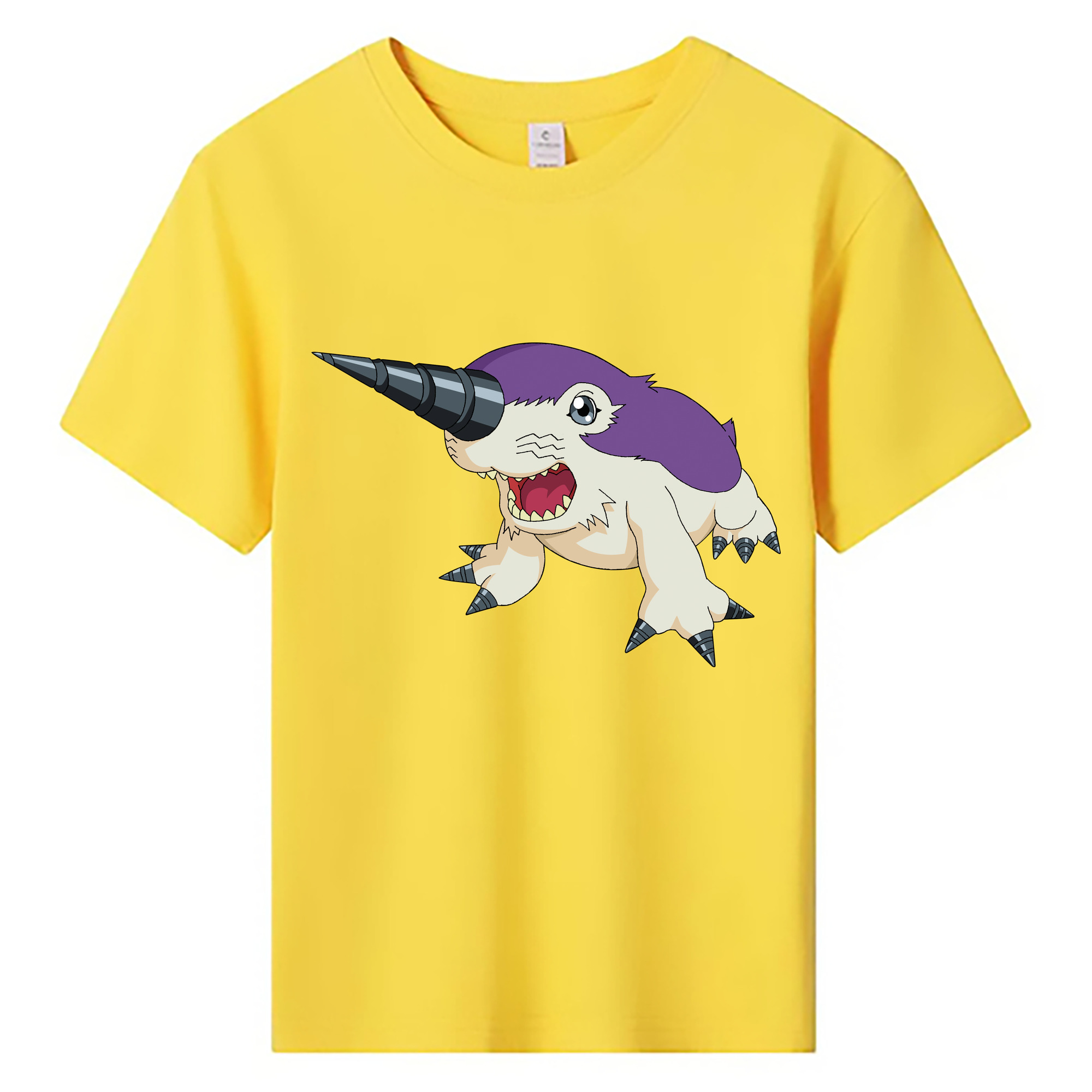 （画像用） Digimon デジタルモンスター/デジモン 綿100％キッズTシャツ（フロントプリント）