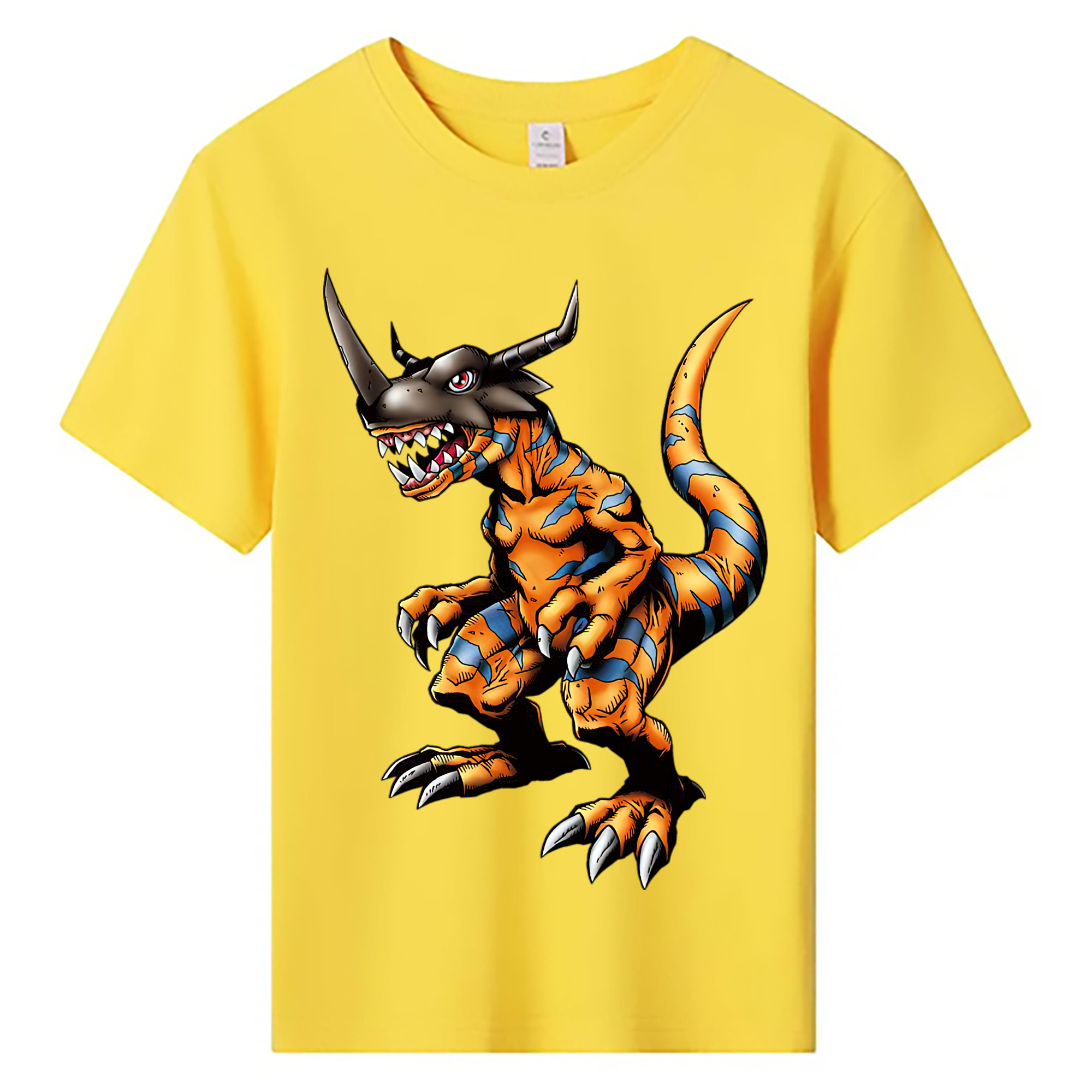 （画像用） Digimon デジタルモンスター/デジモン 綿100％キッズTシャツ（フロントプリント）