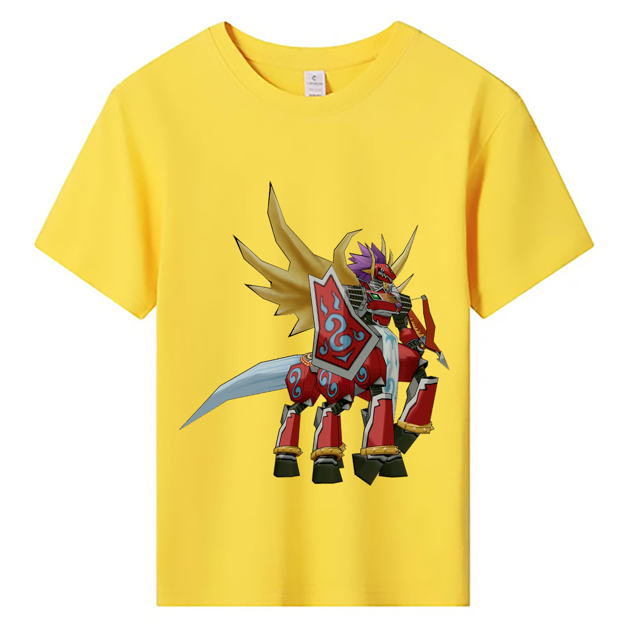 （画像用） Digimon デジタルモンスター/デジモン 綿100％キッズTシャツ（フロントプリント）