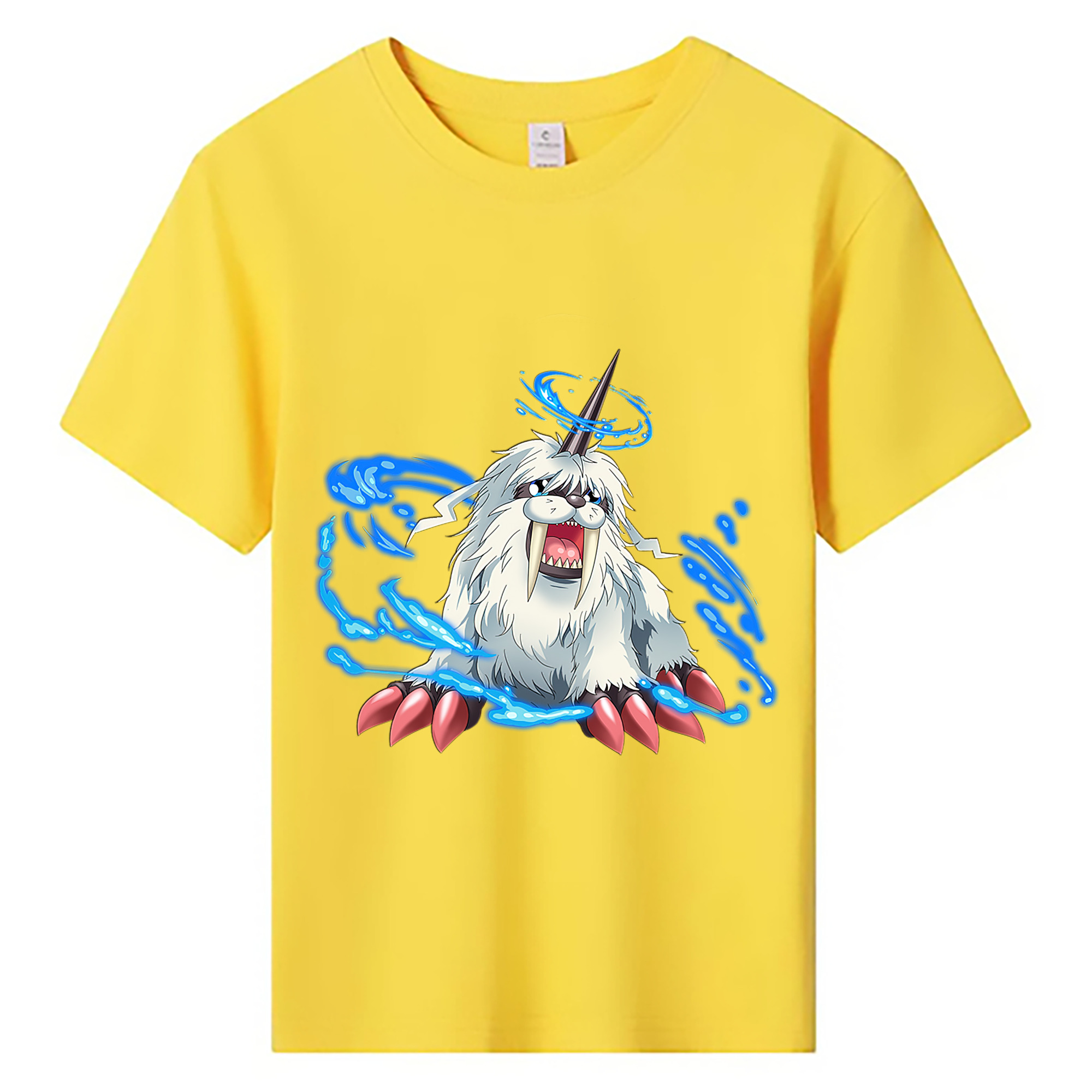 （画像用） Digimon デジタルモンスター/デジモン 綿100％キッズTシャツ（フロントプリント）
