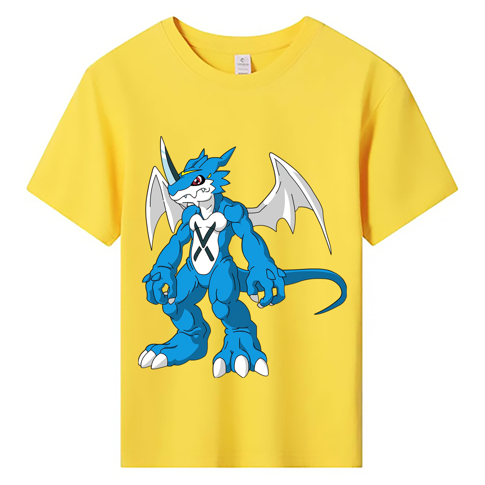 （画像用） Digimon デジタルモンスター/デジモン 綿100％キッズTシャツ（フロントプリント）