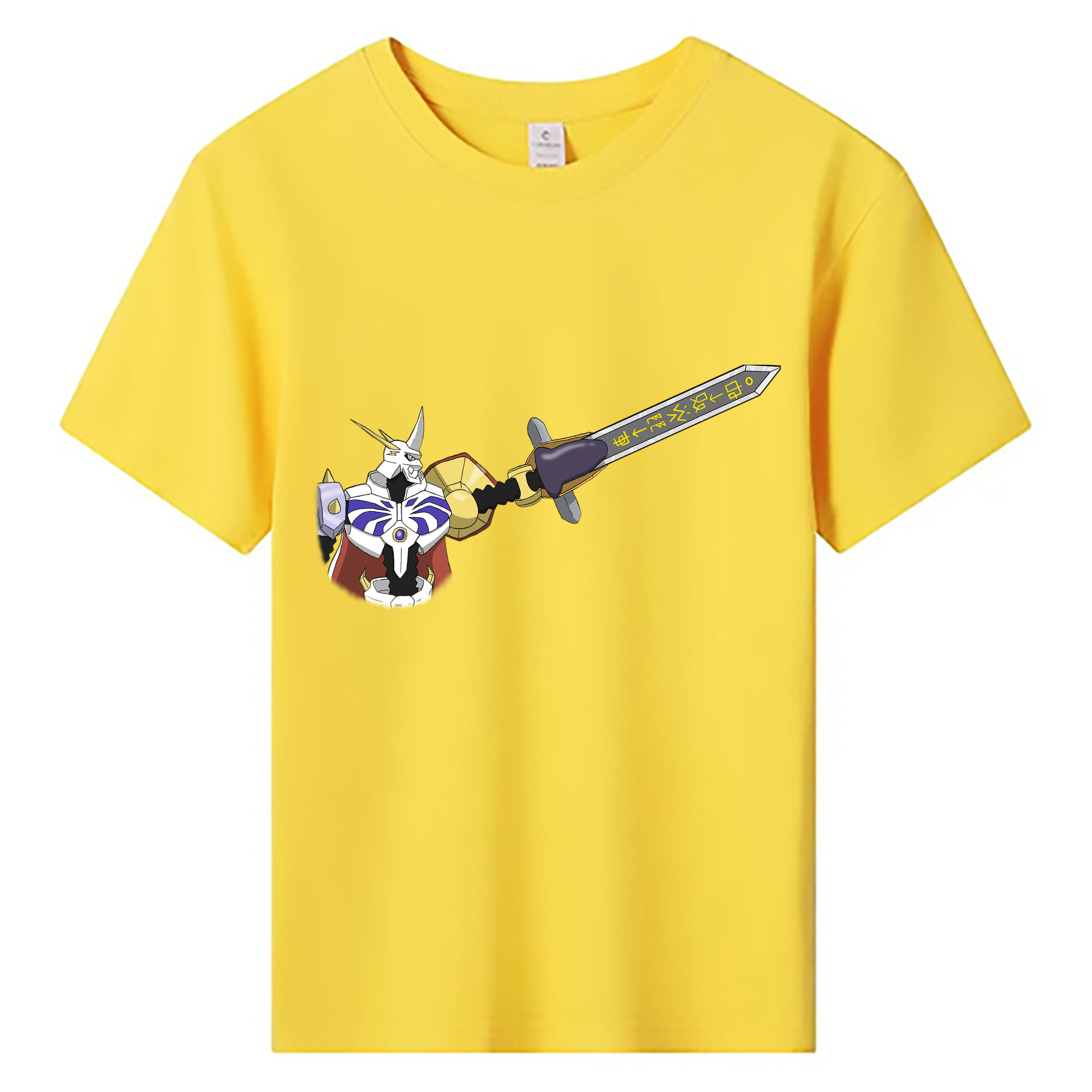（画像用） Digimon デジタルモンスター/デジモン 綿100％キッズTシャツ（フロントプリント）