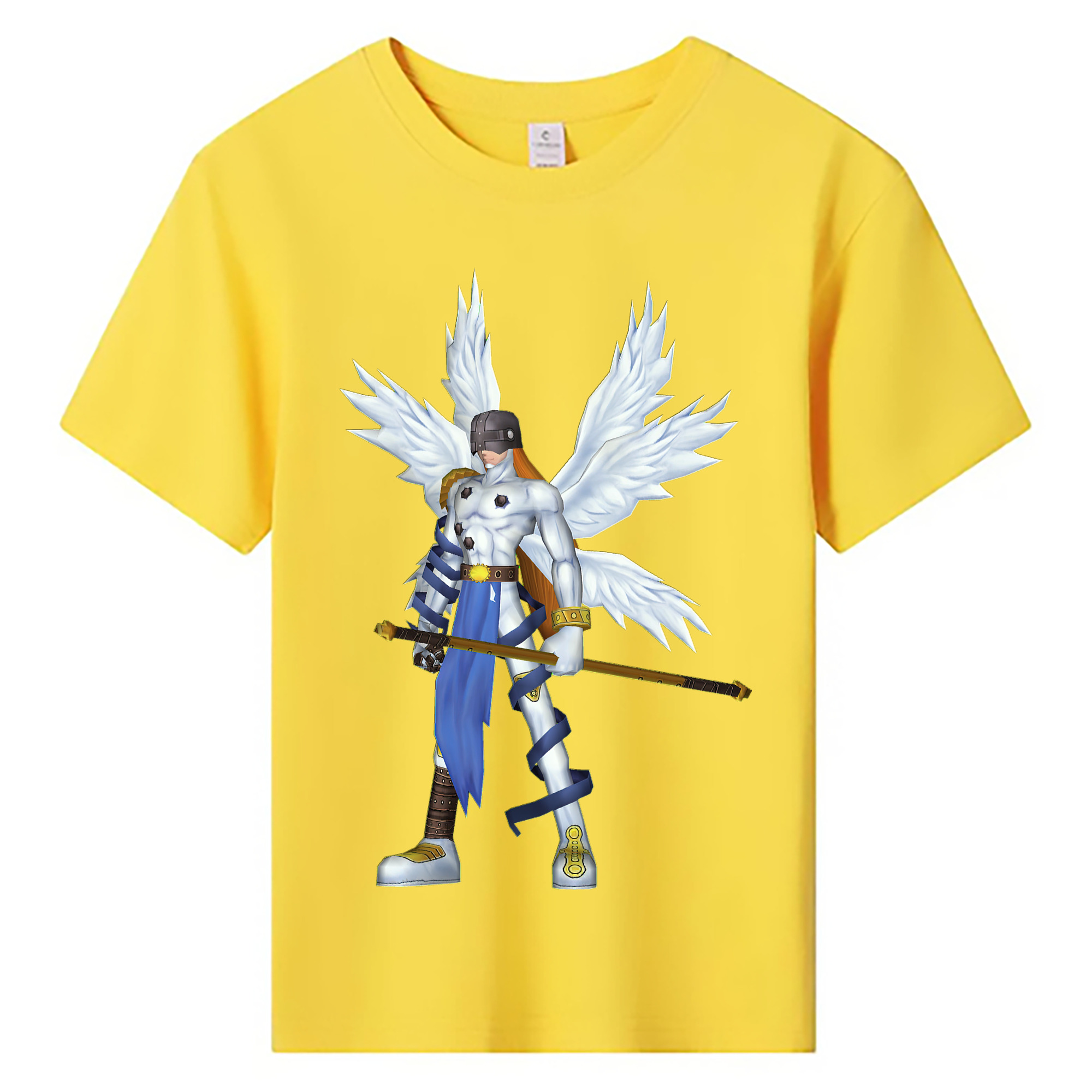 （画像用） Digimon デジタルモンスター/デジモン 綿100％キッズTシャツ（フロントプリント）