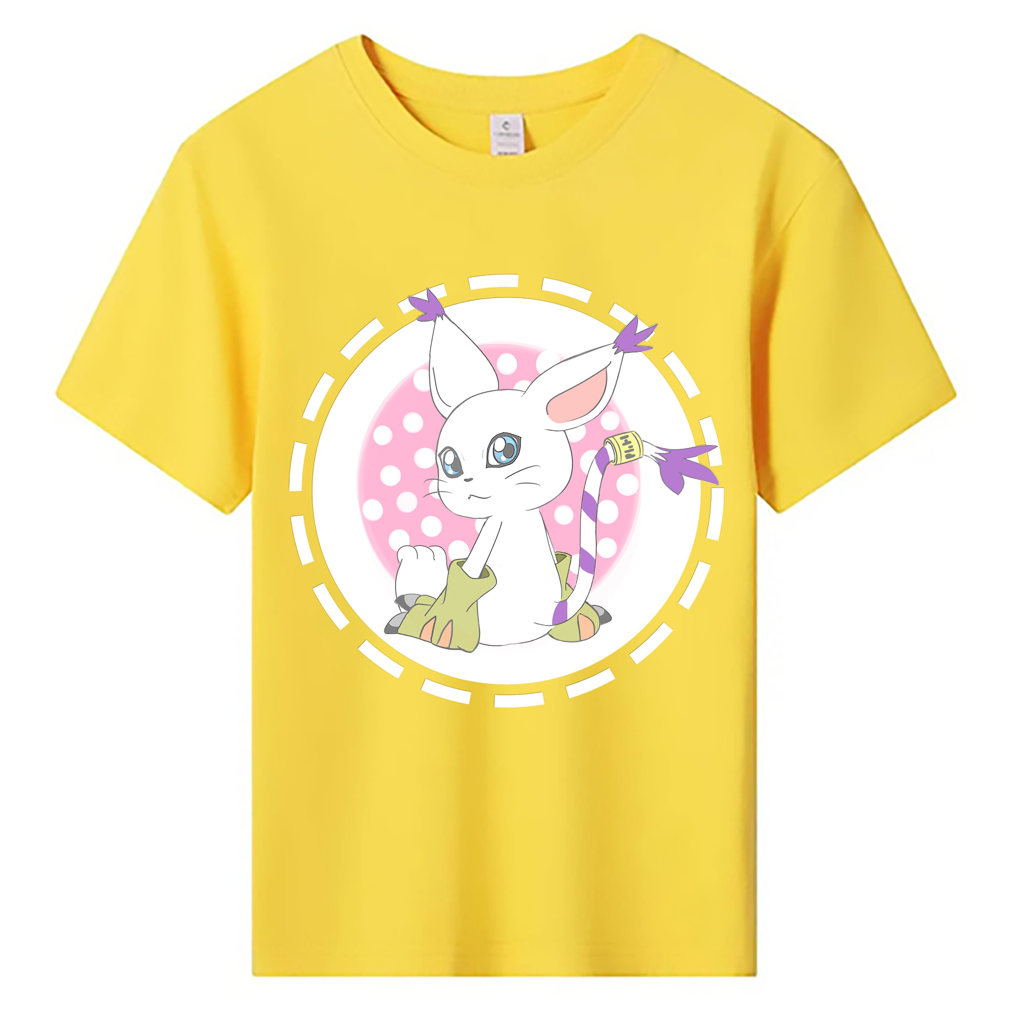 （画像用） Digimon デジタルモンスター/デジモン 綿100％キッズTシャツ（フロントプリント）