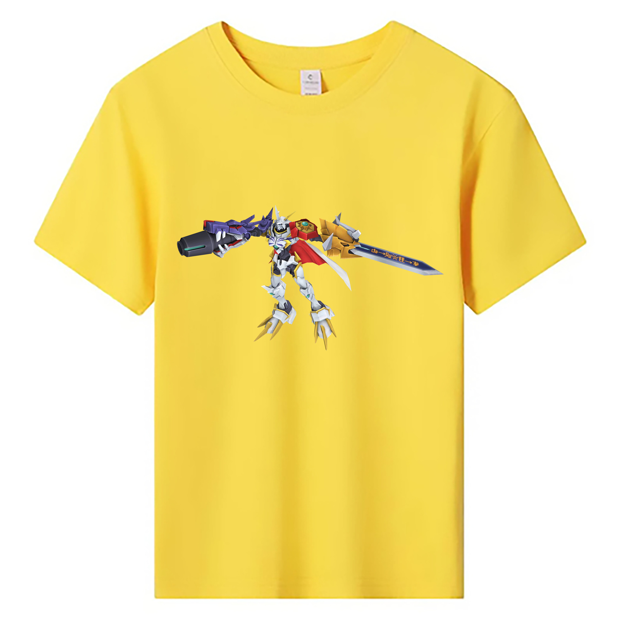 （画像用） Digimon デジタルモンスター/デジモン 綿100％キッズTシャツ（フロントプリント）