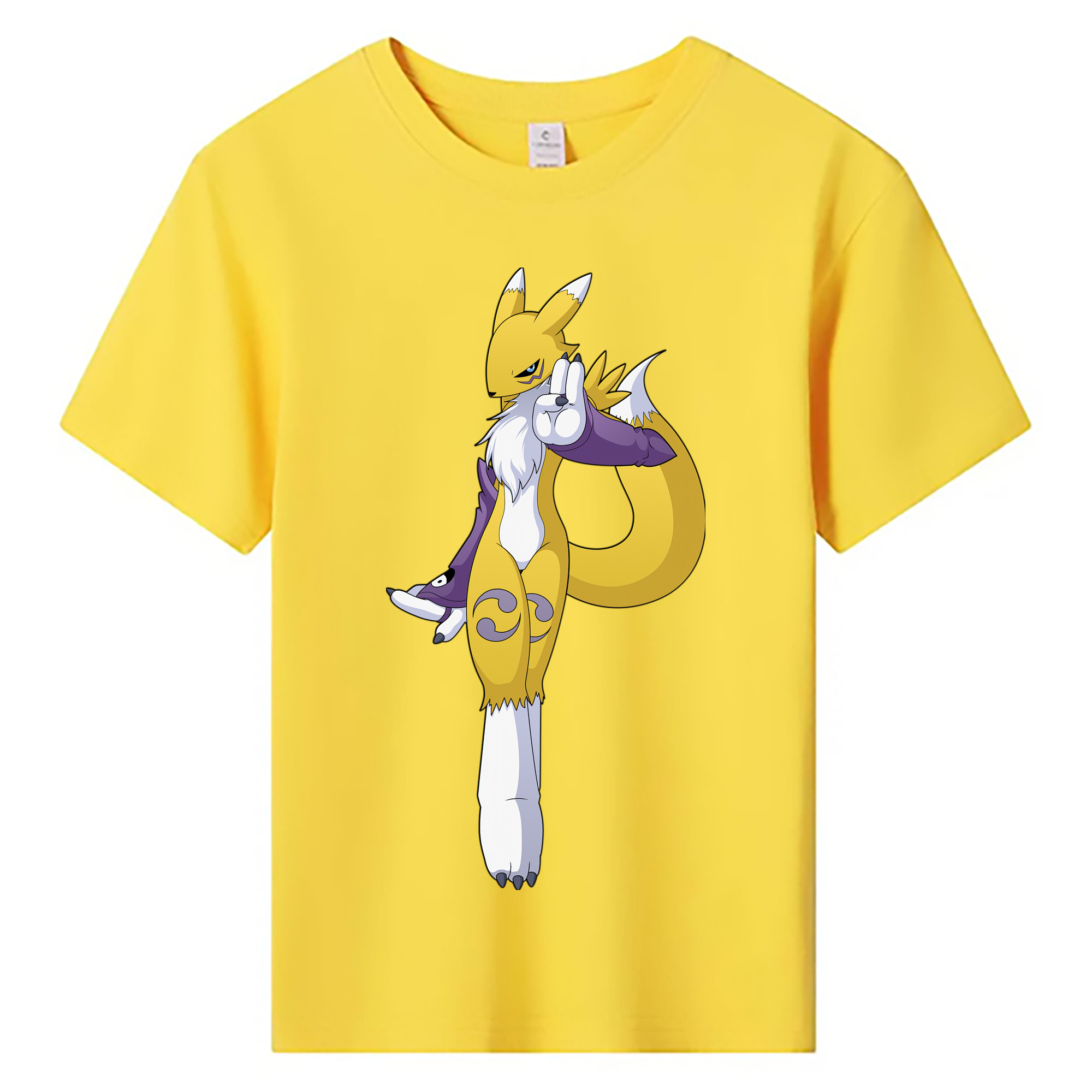 （画像用） Digimon デジタルモンスター/デジモン 綿100％キッズTシャツ（フロントプリント）
