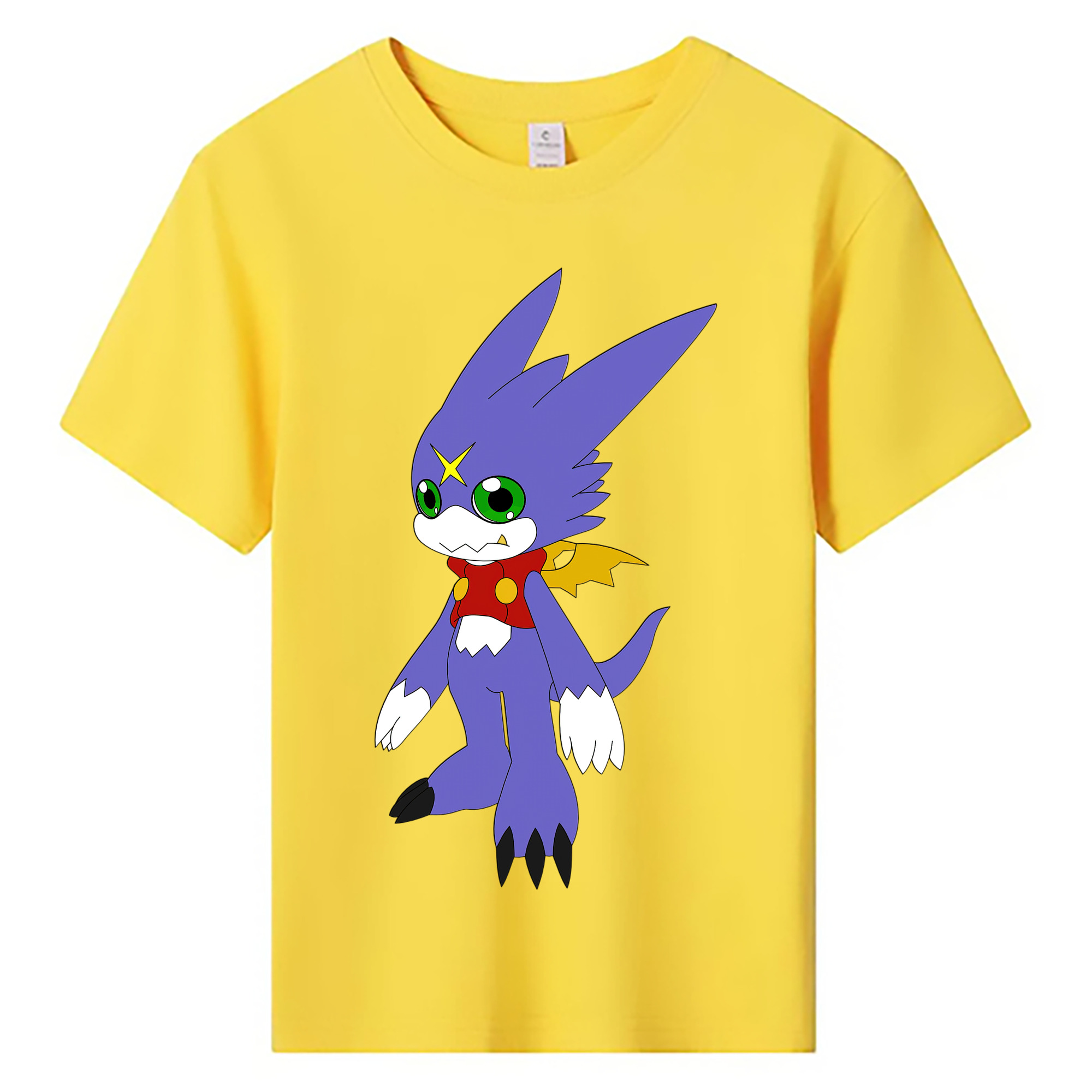 （画像用） Digimon デジタルモンスター/デジモン 綿100％キッズTシャツ（フロントプリント）