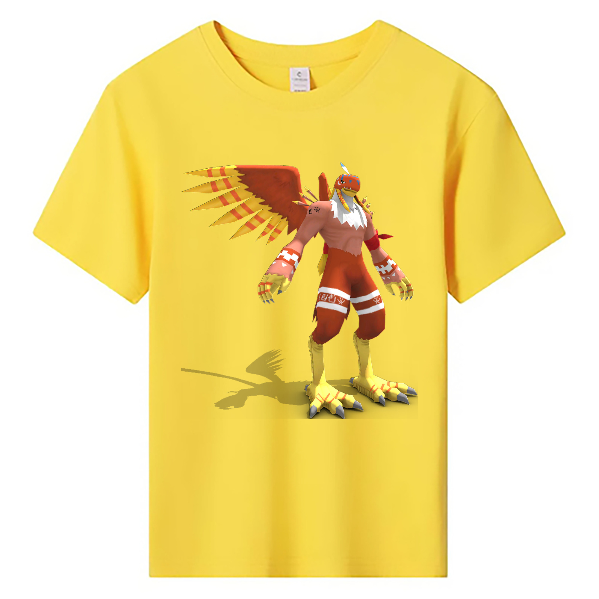 （画像用） Digimon デジタルモンスター/デジモン 綿100％キッズTシャツ（フロントプリント）