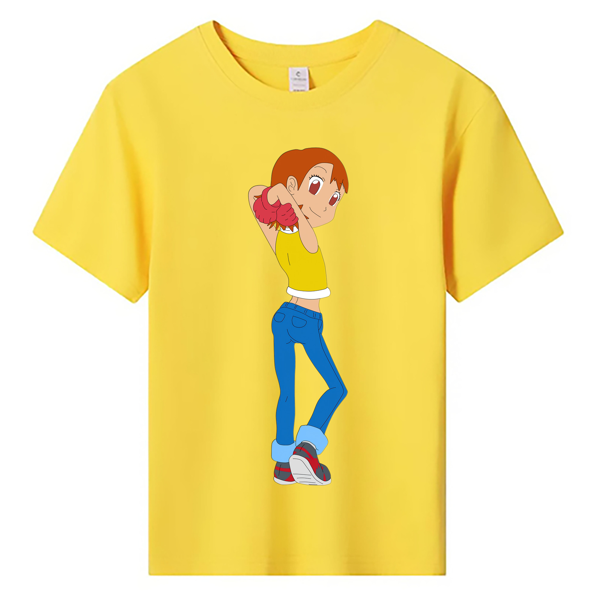 （画像用） Digimon デジタルモンスター/デジモン 綿100％キッズTシャツ（フロントプリント）