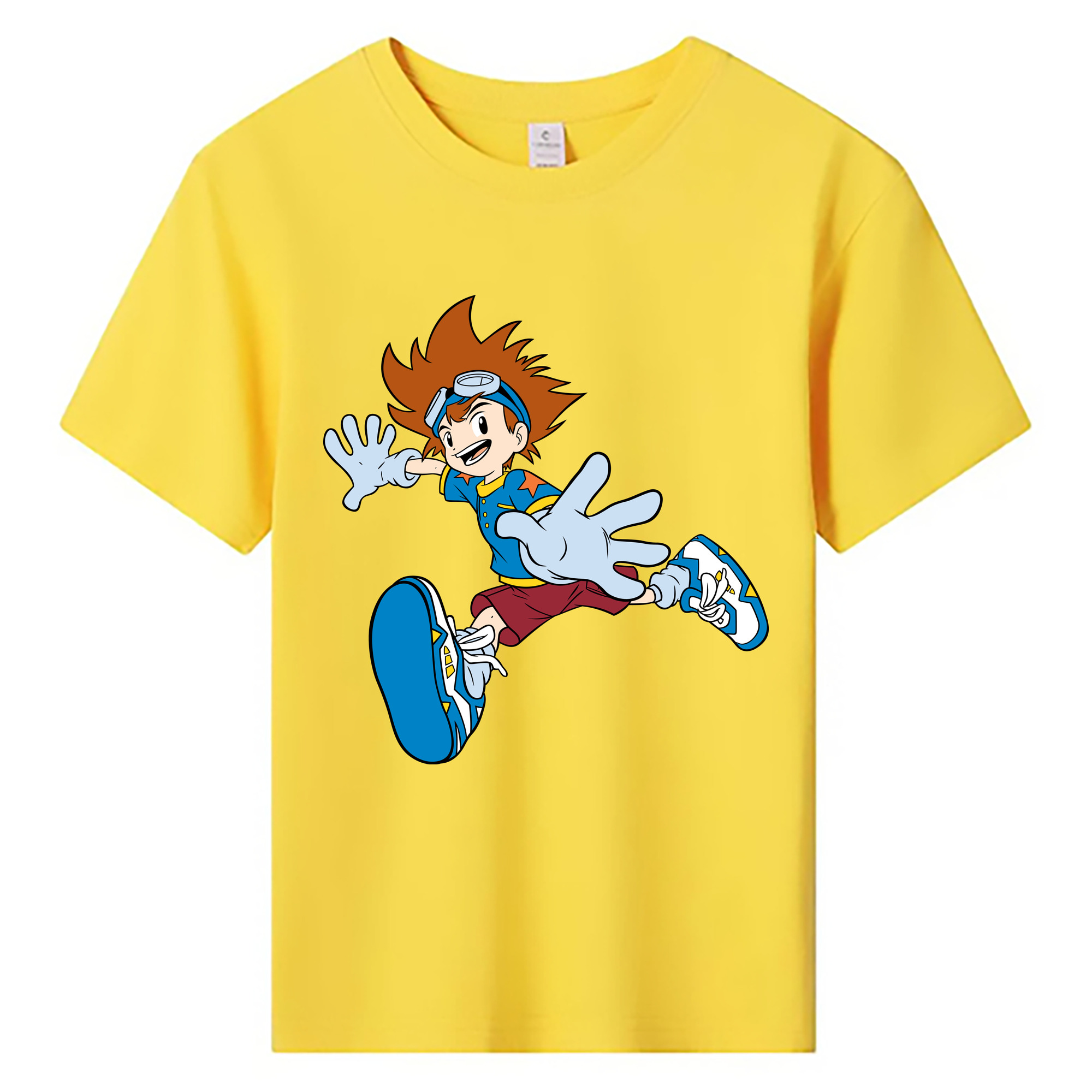 （画像用） Digimon デジタルモンスター/デジモン 綿100％キッズTシャツ（フロントプリント）