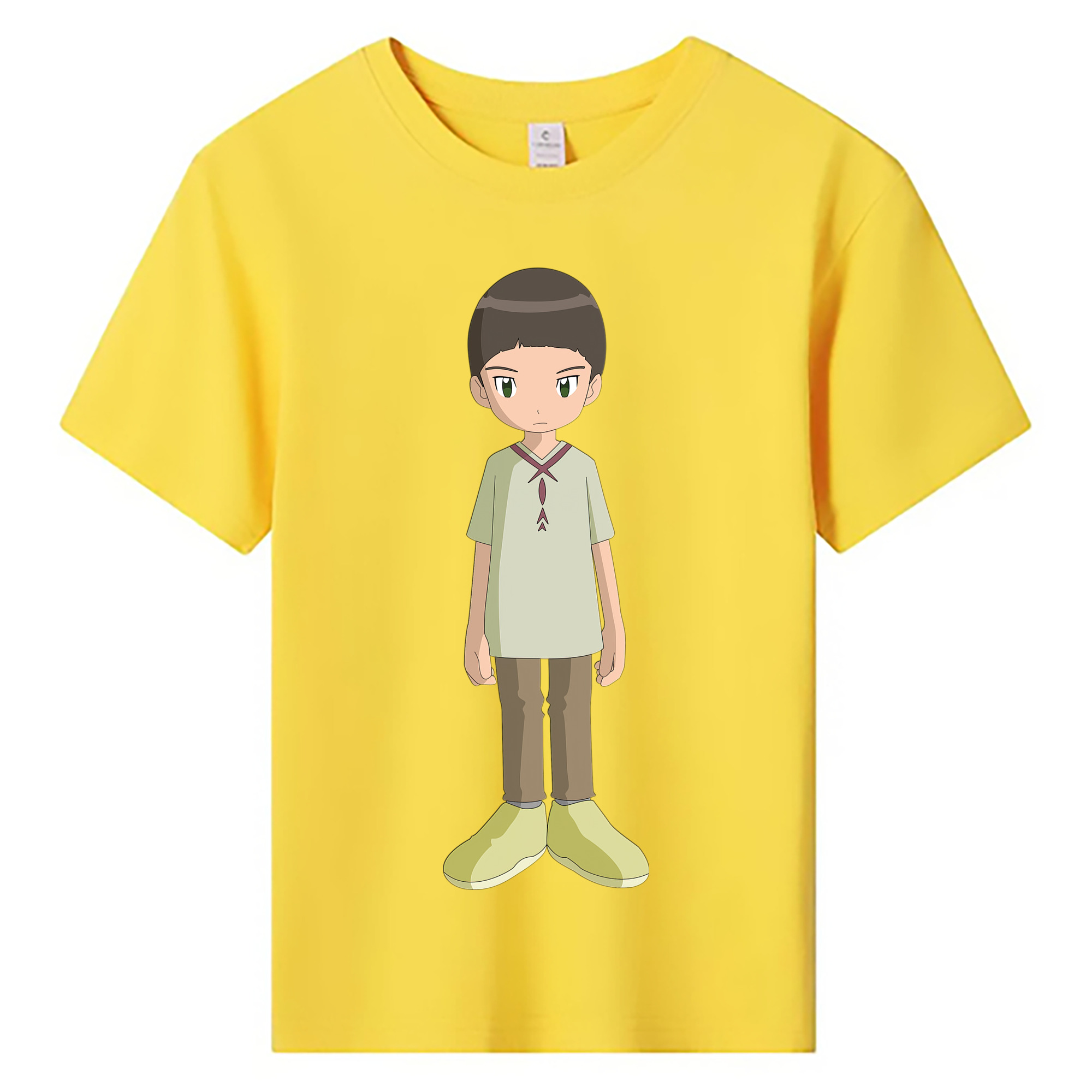 （画像用） Digimon デジタルモンスター/デジモン 綿100％キッズTシャツ（フロントプリント）