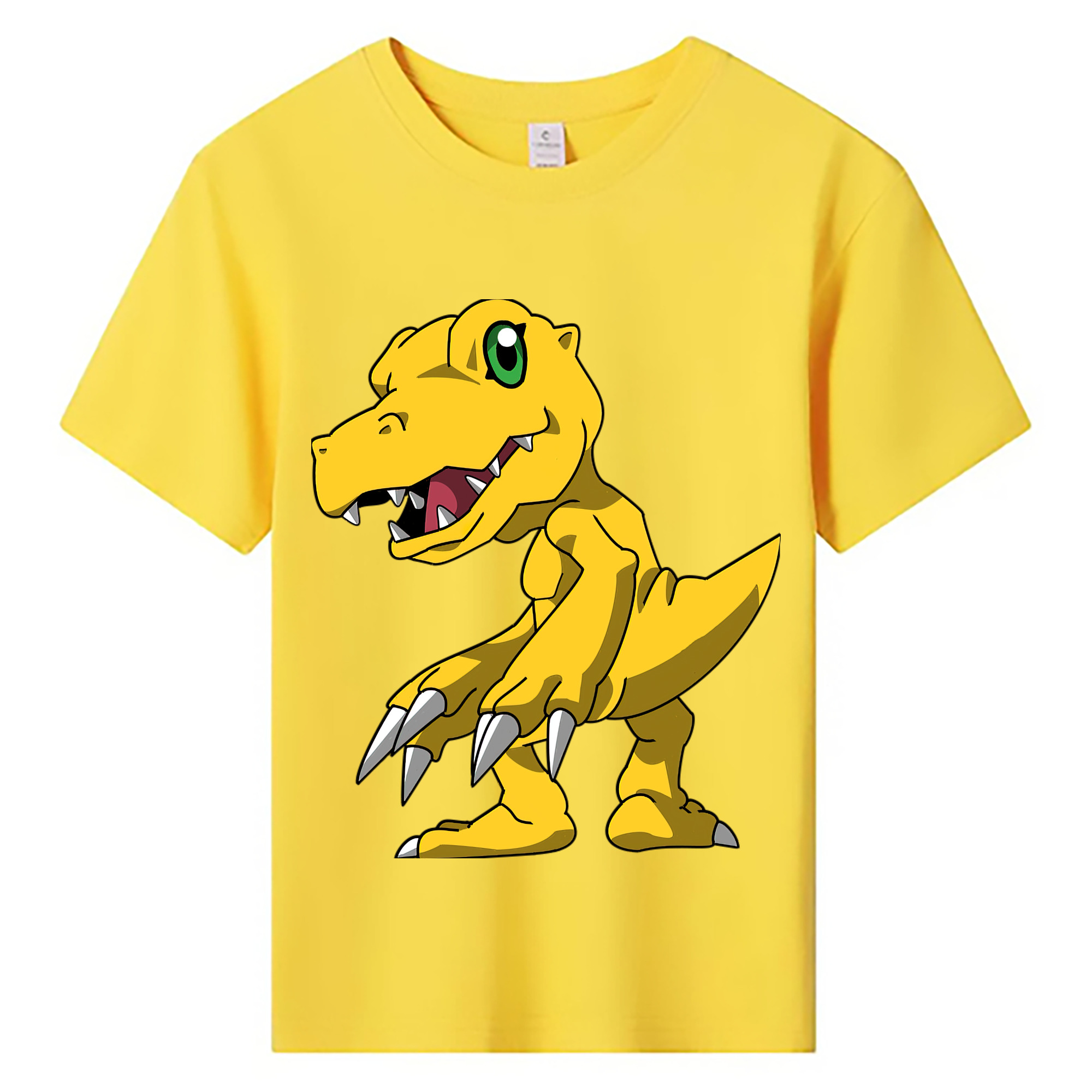 （画像用） Digimon デジタルモンスター/デジモン 綿100％キッズTシャツ（フロントプリント）