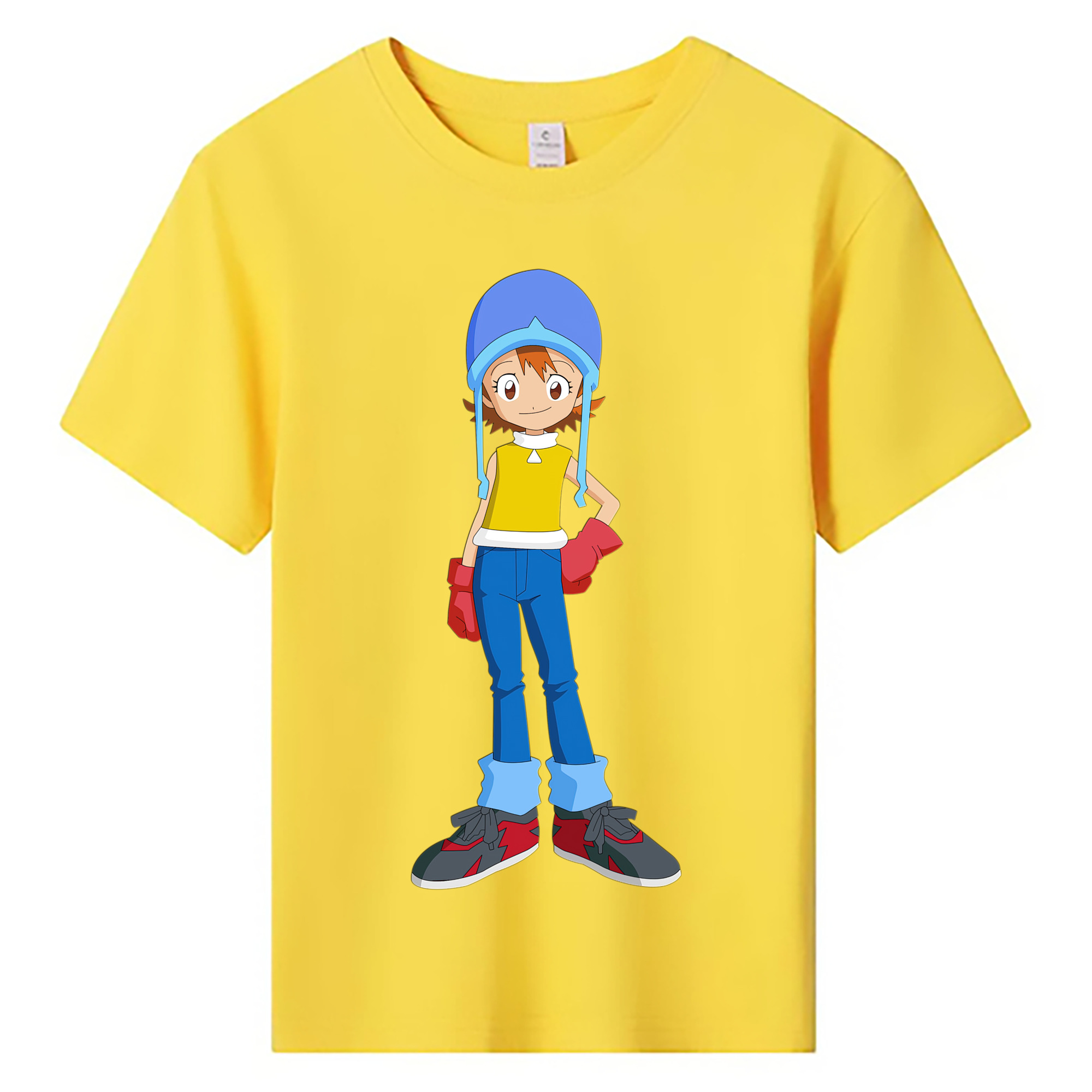 （画像用） Digimon デジタルモンスター/デジモン 綿100％キッズTシャツ（フロントプリント）