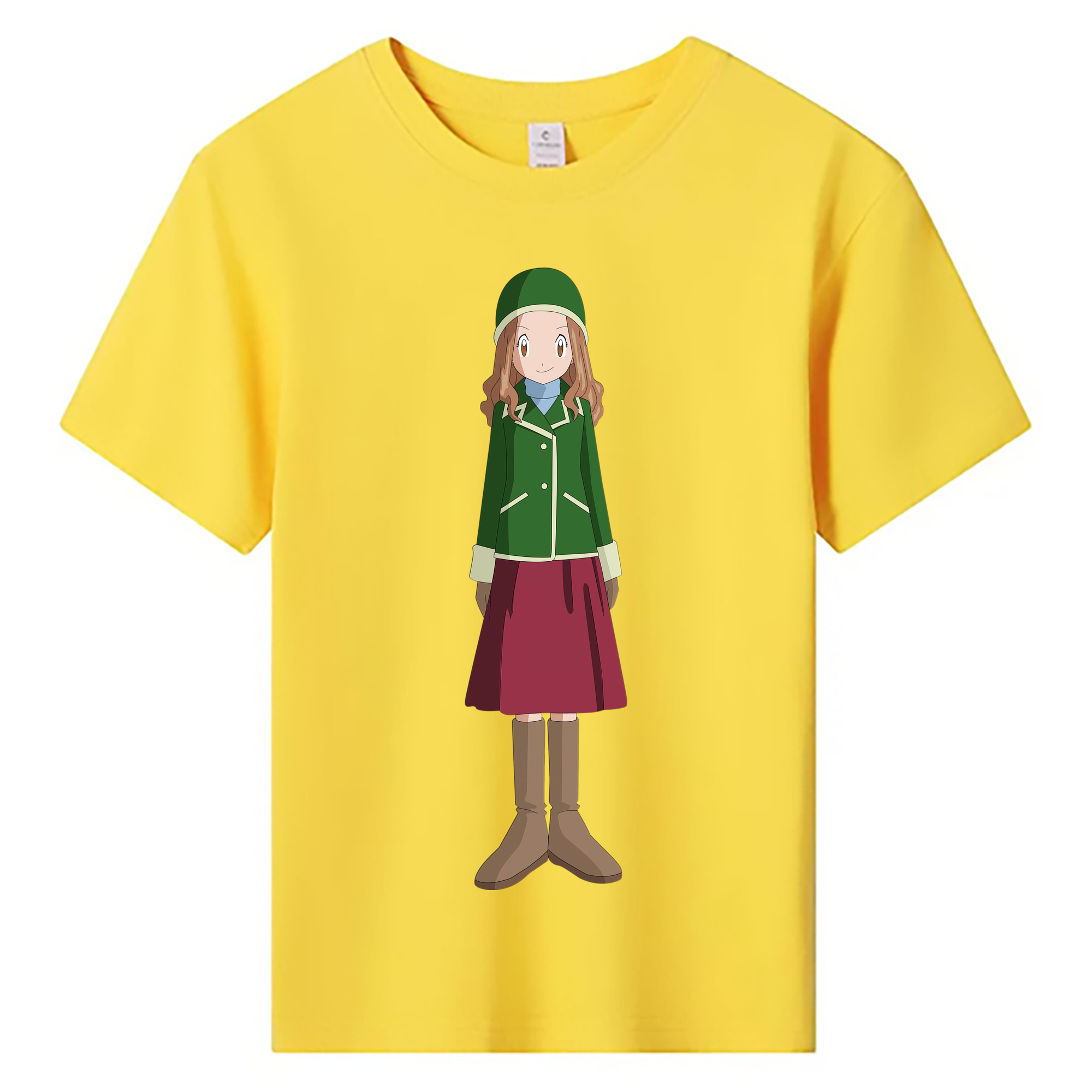 （画像用） Digimon デジタルモンスター/デジモン 綿100％キッズTシャツ（フロントプリント）